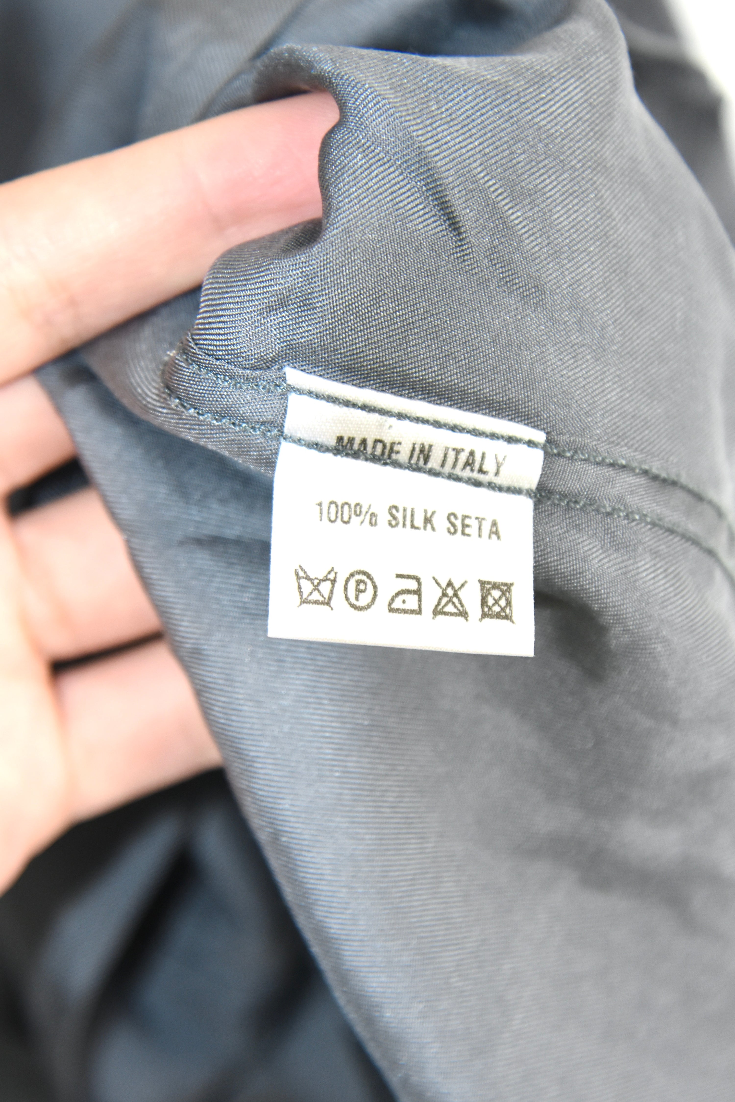 Gucci by Tom Ford 1990s–Early 2000s Grey Silk Tailored Shirt – Archive Minimalist Runway Era Piece