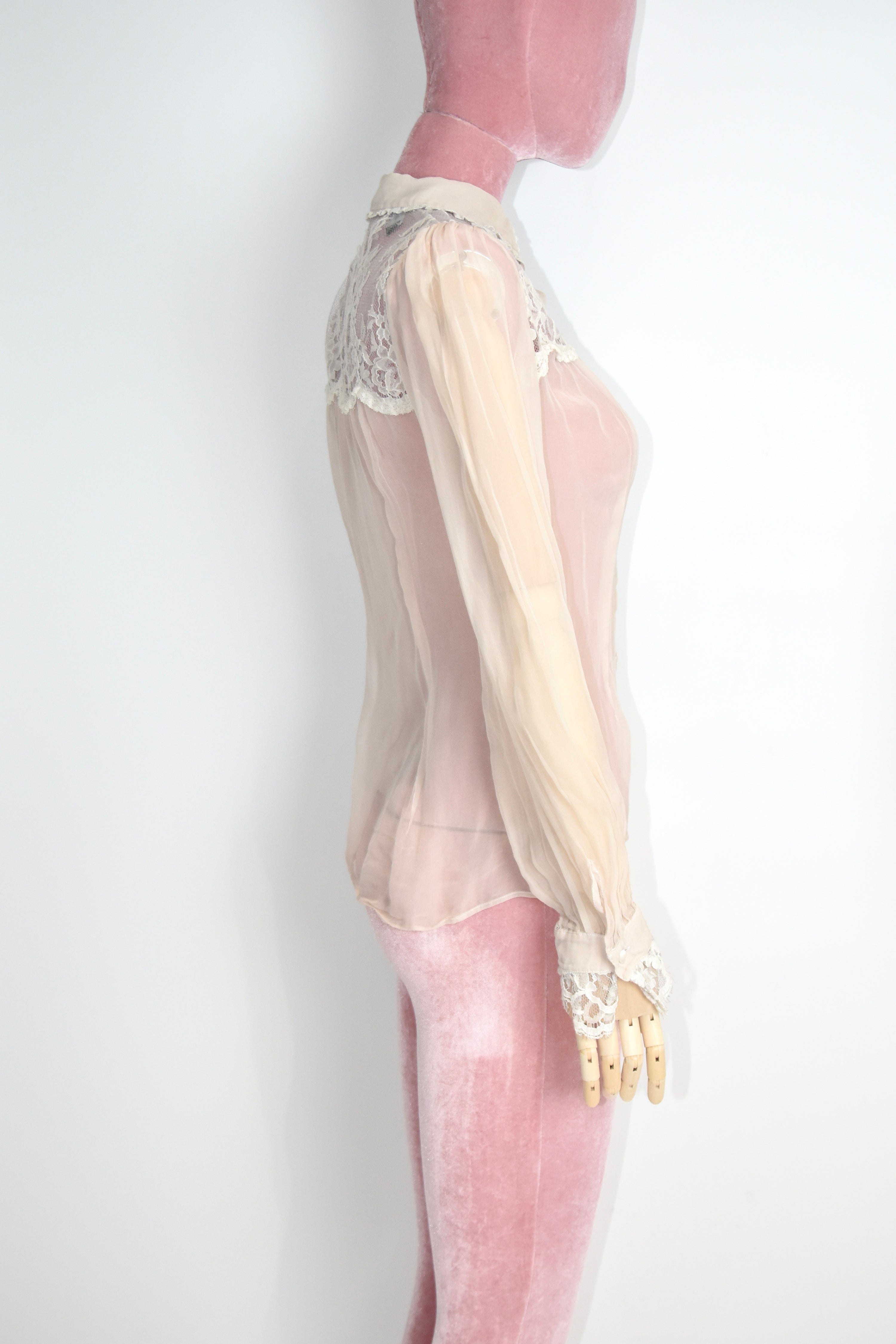 Dolce & Gabbana Lace Sheer Shirt