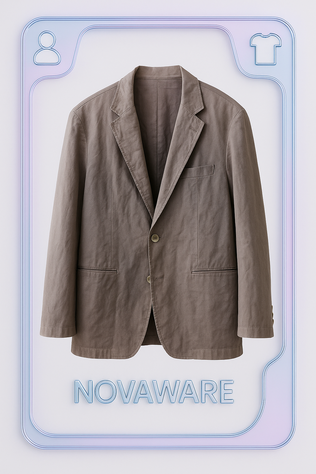 Y's for men Distressed Brown-Grey Cotton Blazer