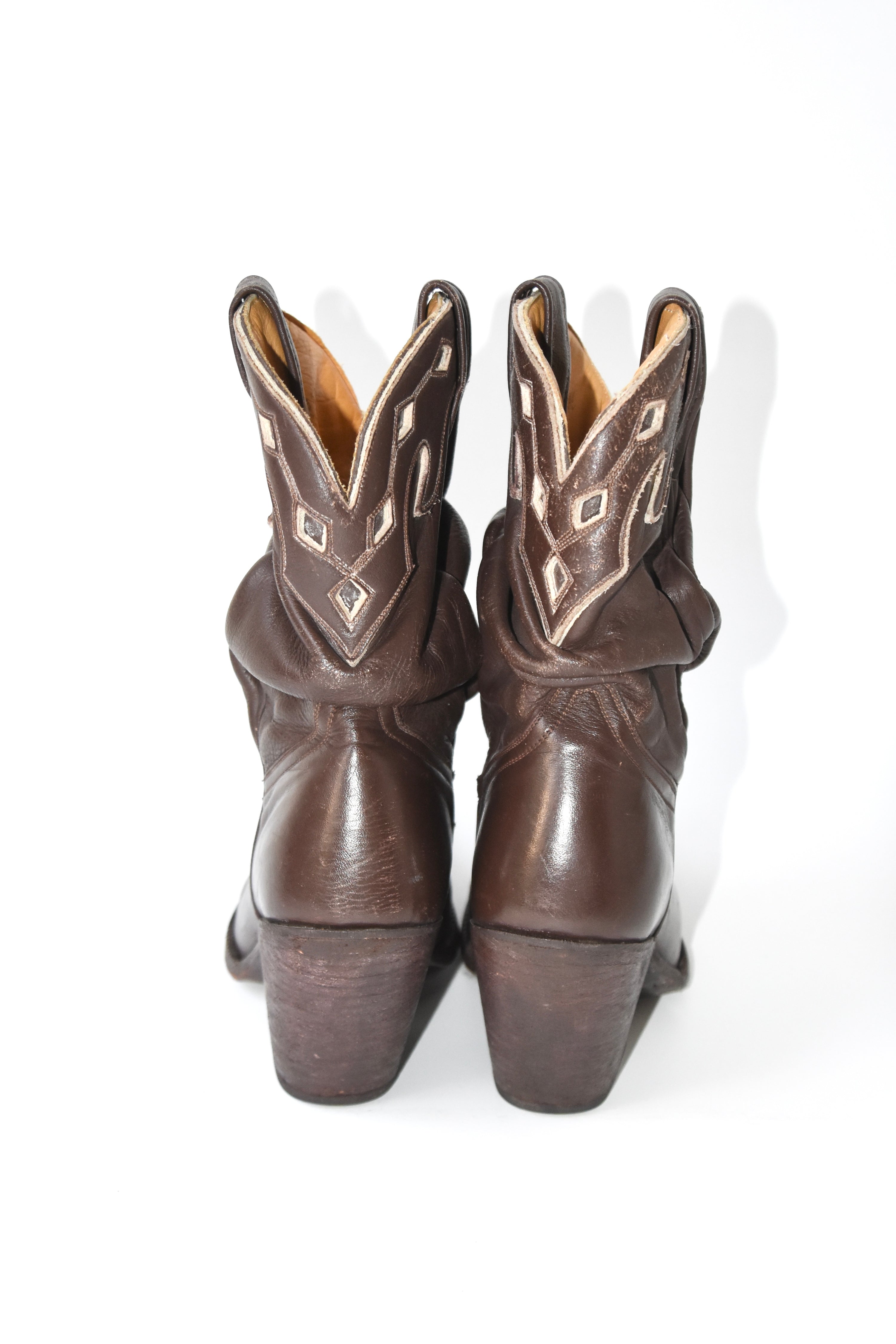 Jean Paul Gaultier Brown Western Leather Boots