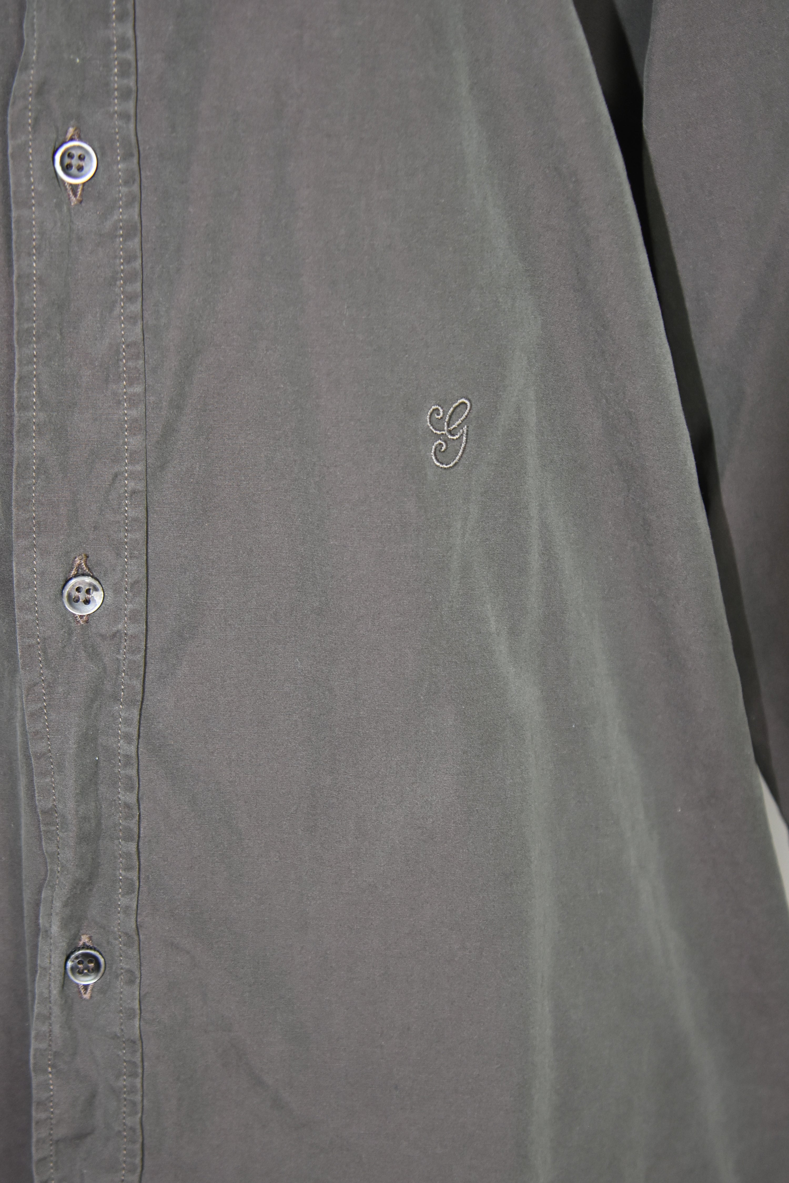 Gucci by Tom Ford Iridescent Brown Cotton Shirt