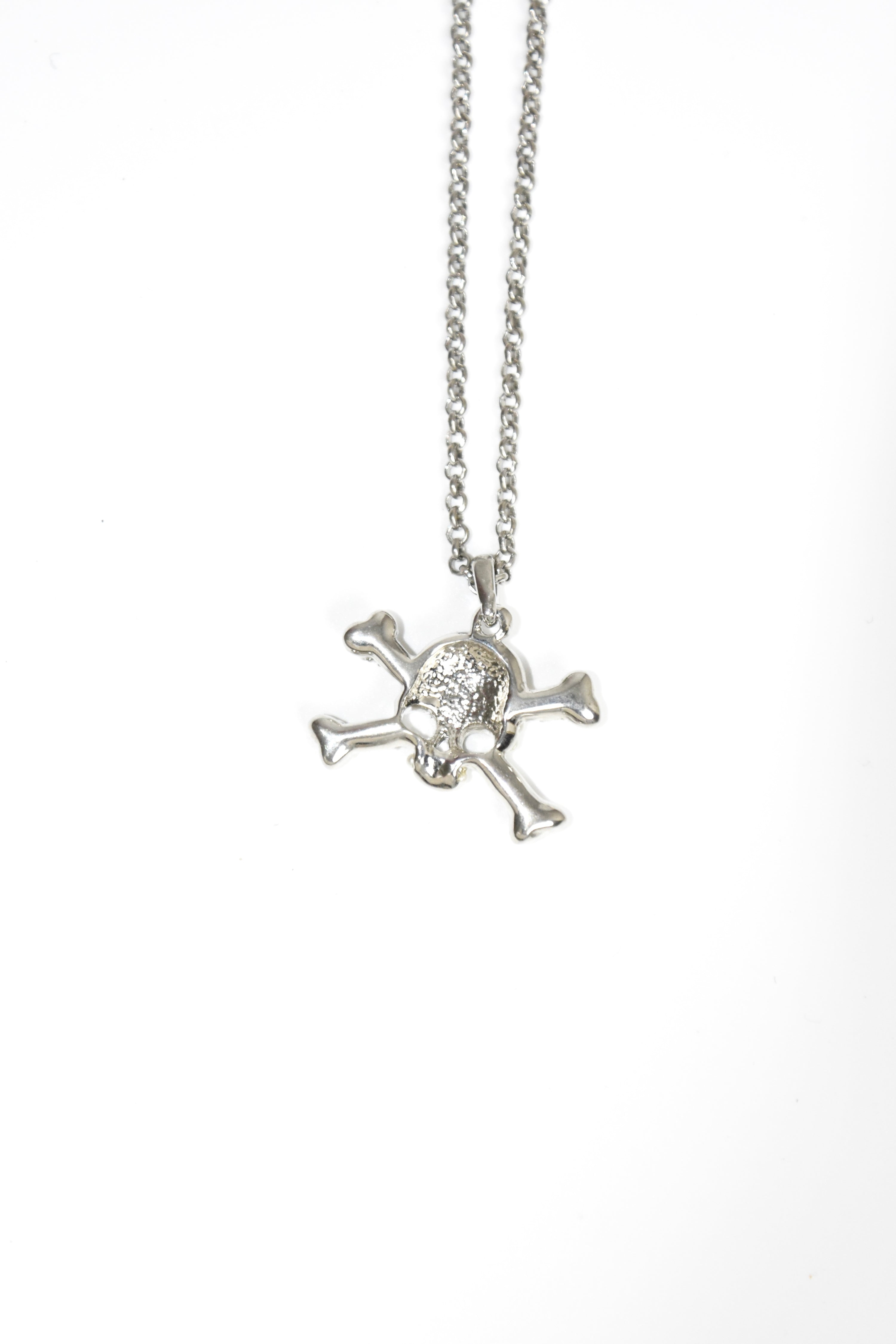Vivienne Westwood Skull Pearl Crystal Necklace – Vintage Punk Icon Chain
