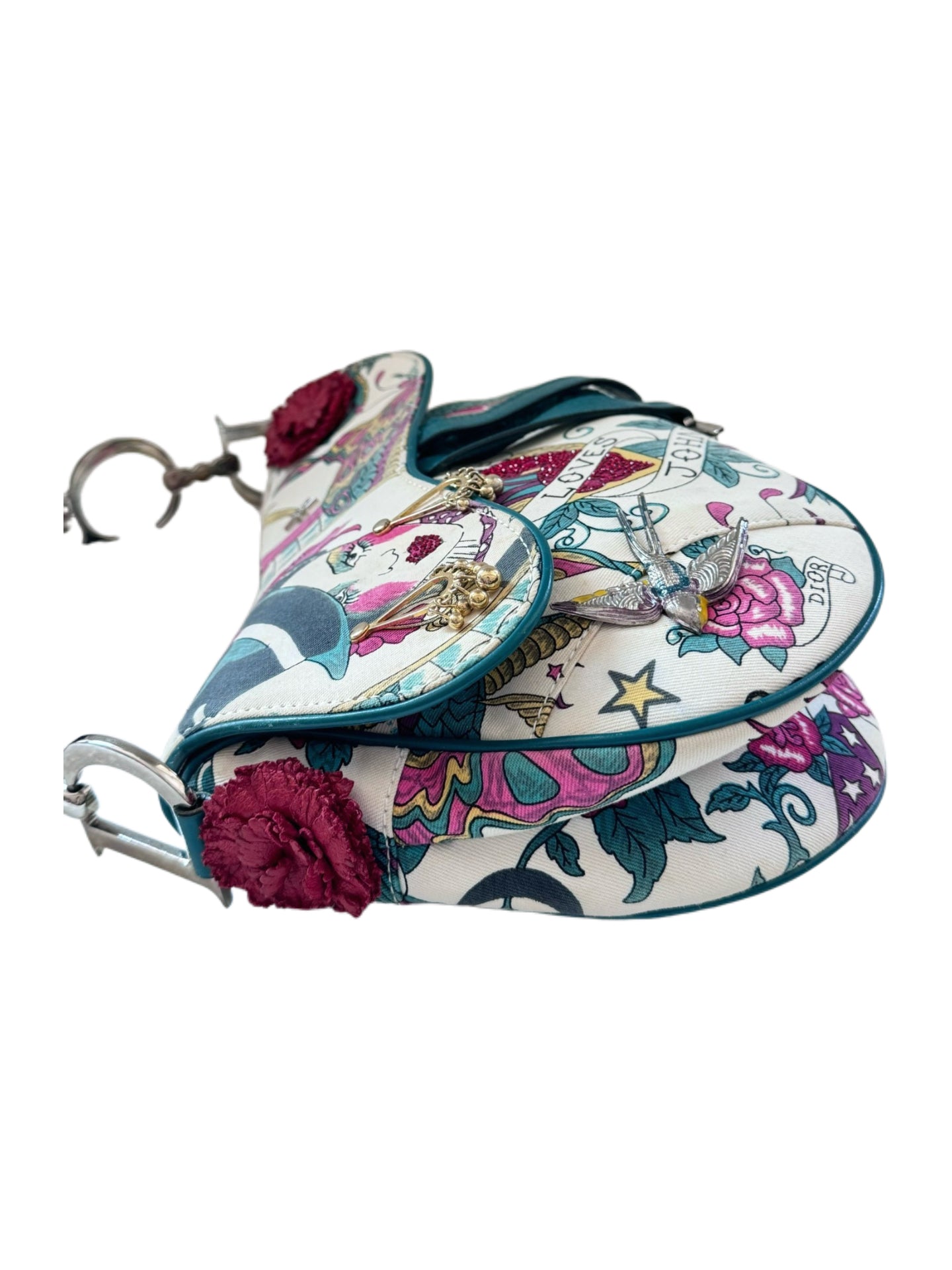 Christian Dior by John Galliano 2004 “Spanish Lady” Print Saddle Bag — Runway Collection