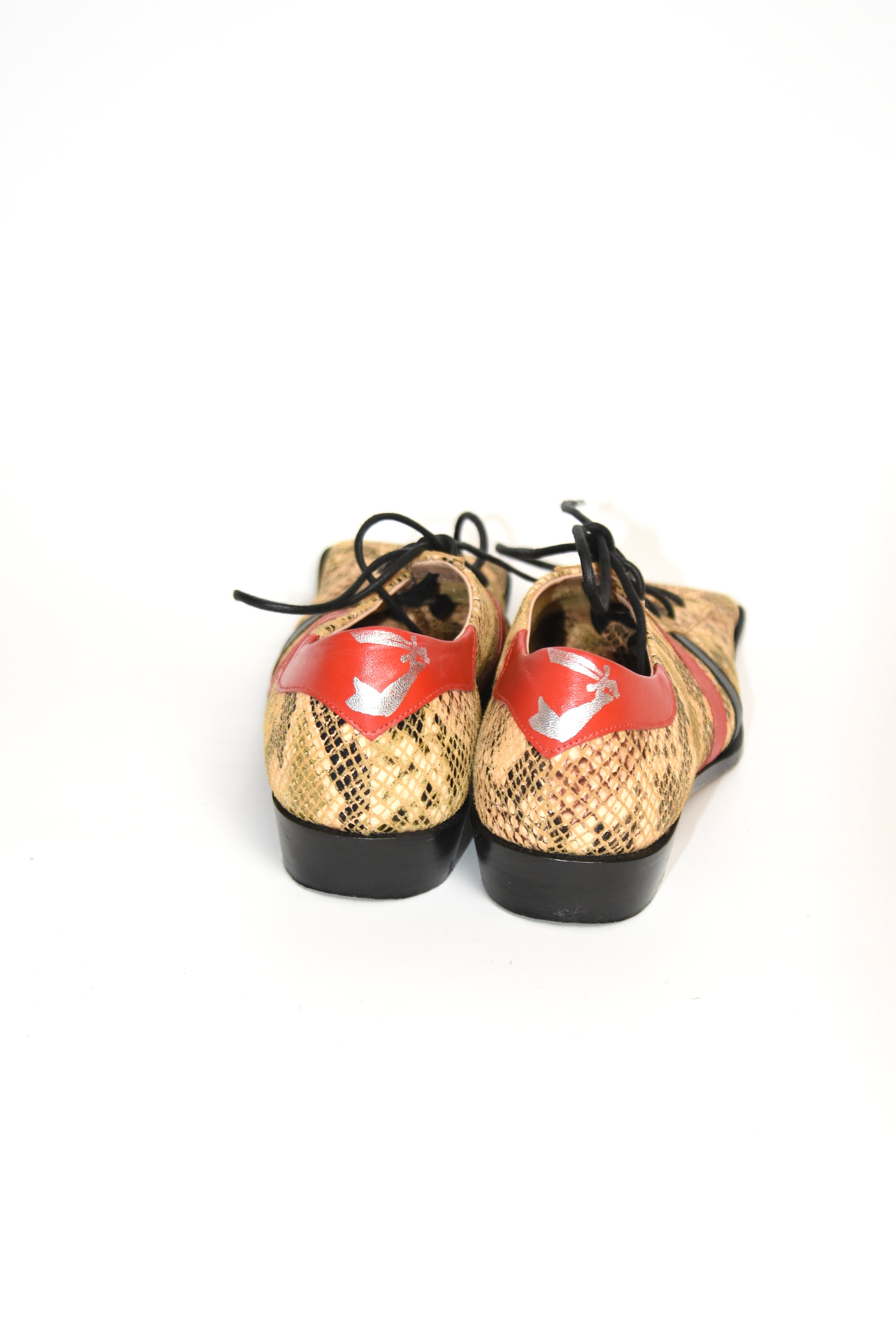 Vivienne Westwood Python Square-Toe Derby Shoes