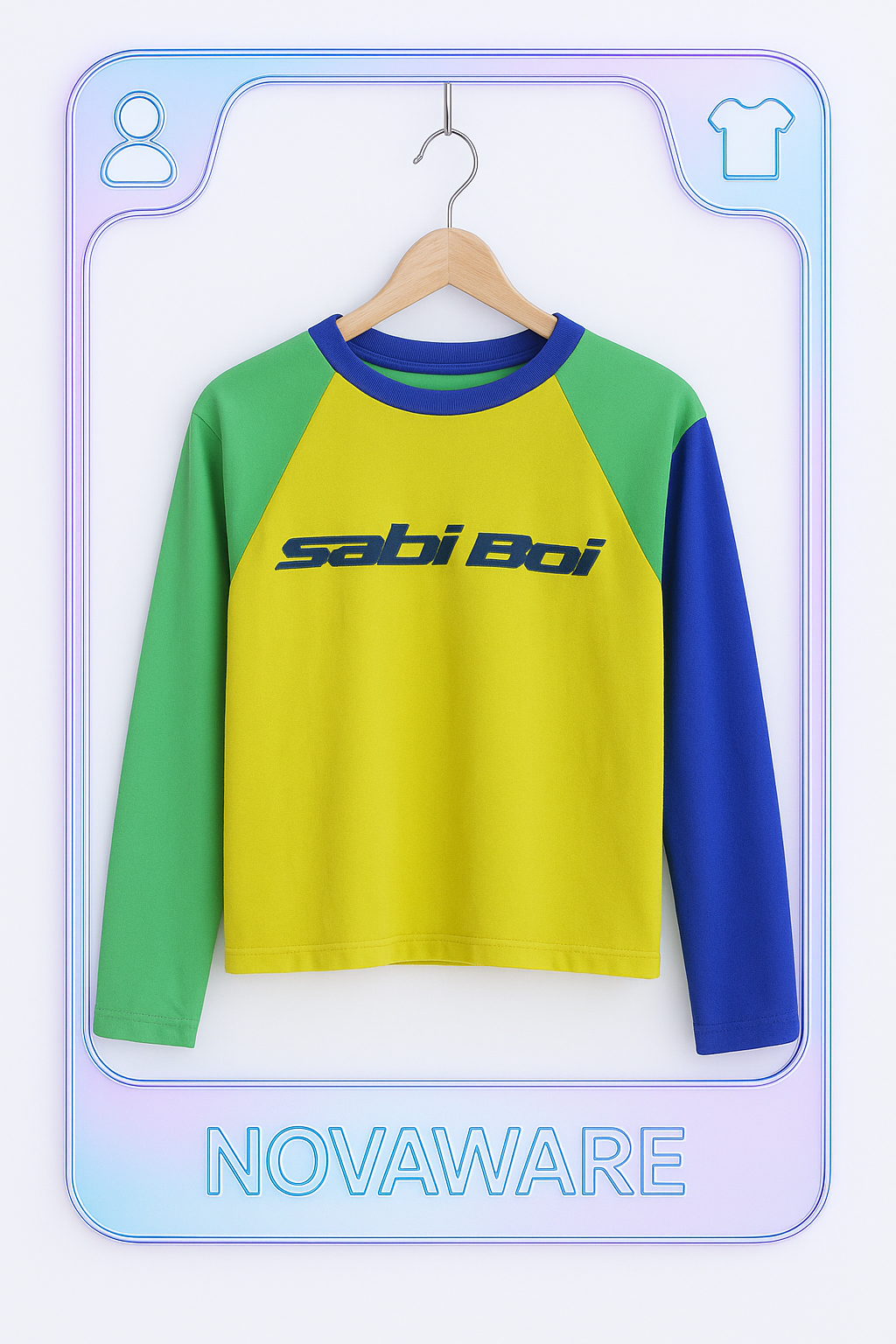 Mowalola Sabi Boi Contrast Long Sleeve Tee