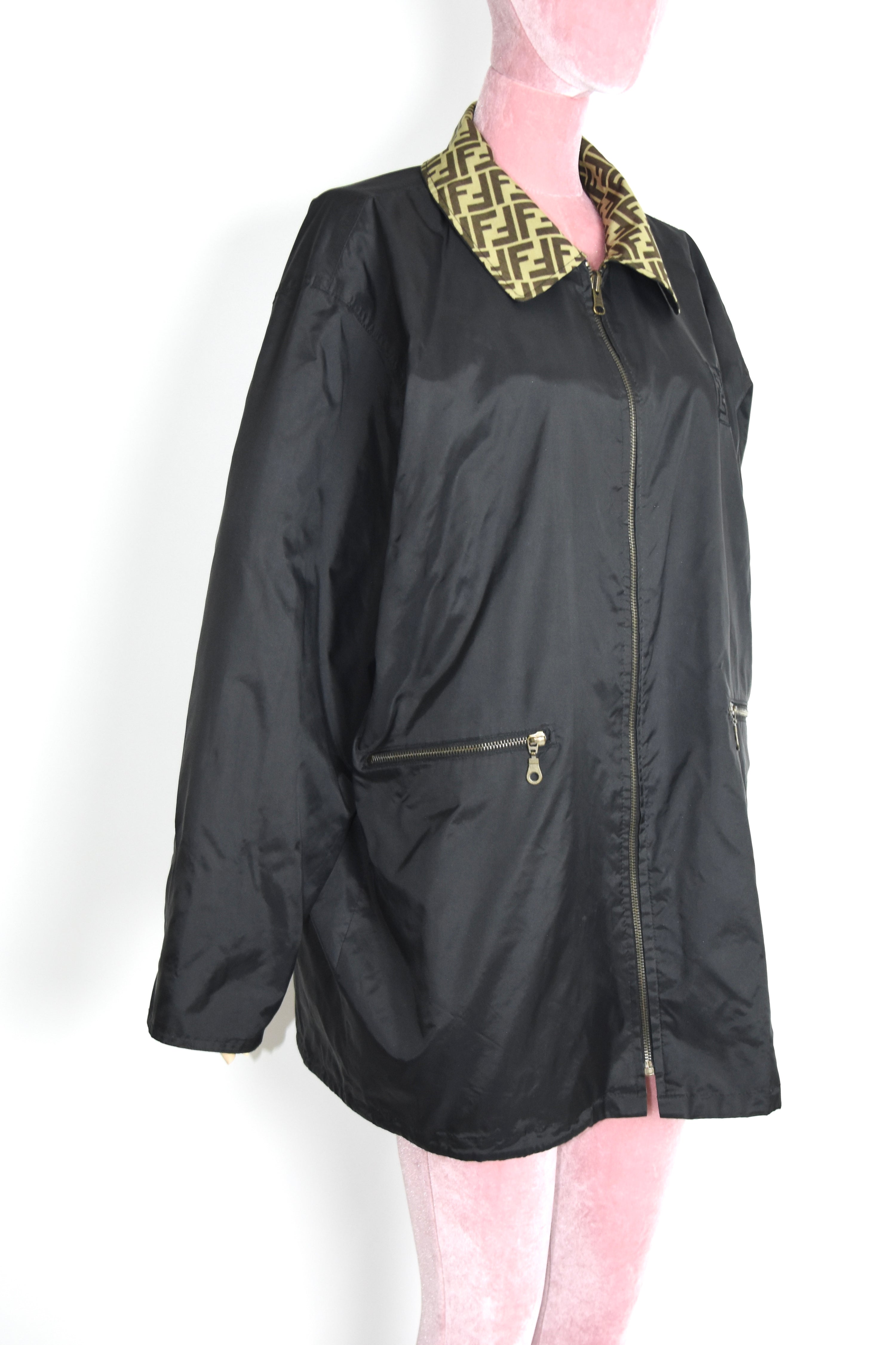 FENDI Reversible Monogram Windbreaker Jacket