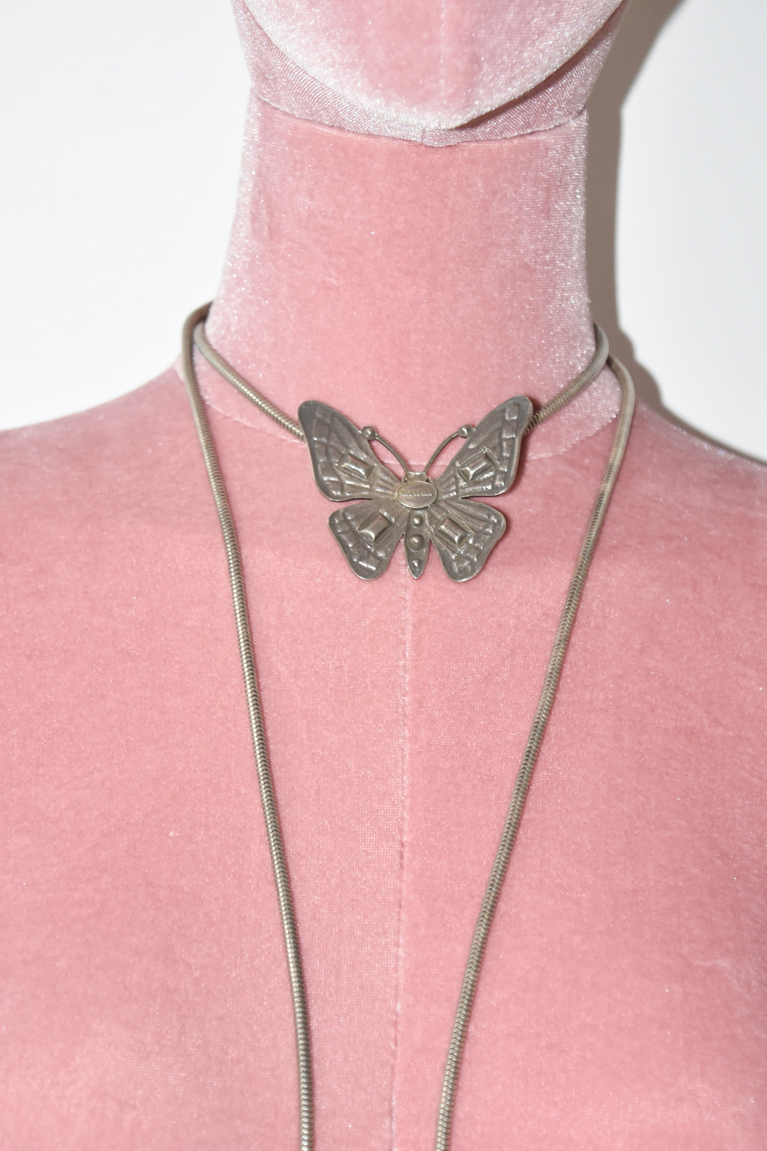 Jean Paul Gaultier Triple-Wrap Butterfly Choker