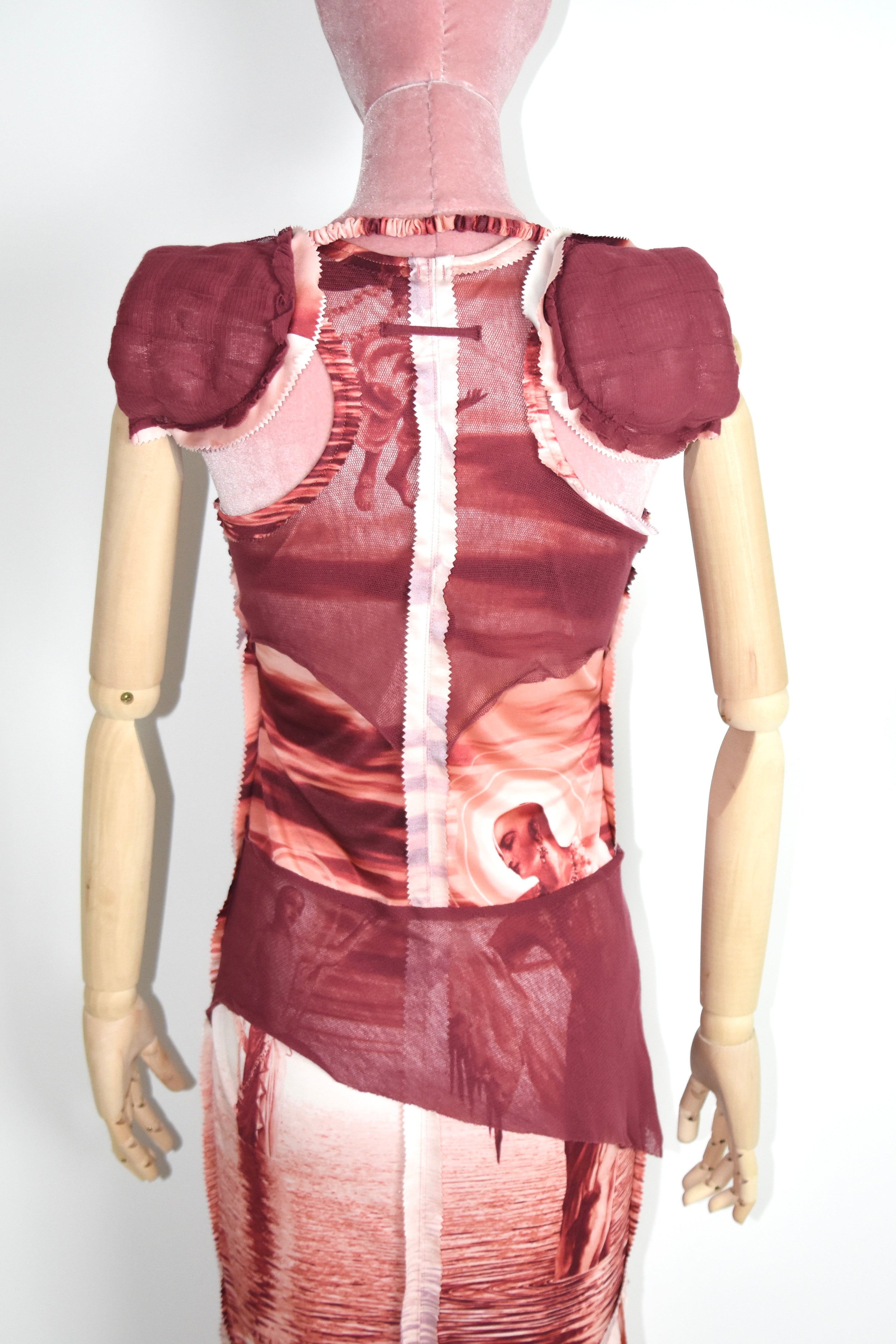 Jean Paul Gaultier Sculpture Universe Mesh Dress Set