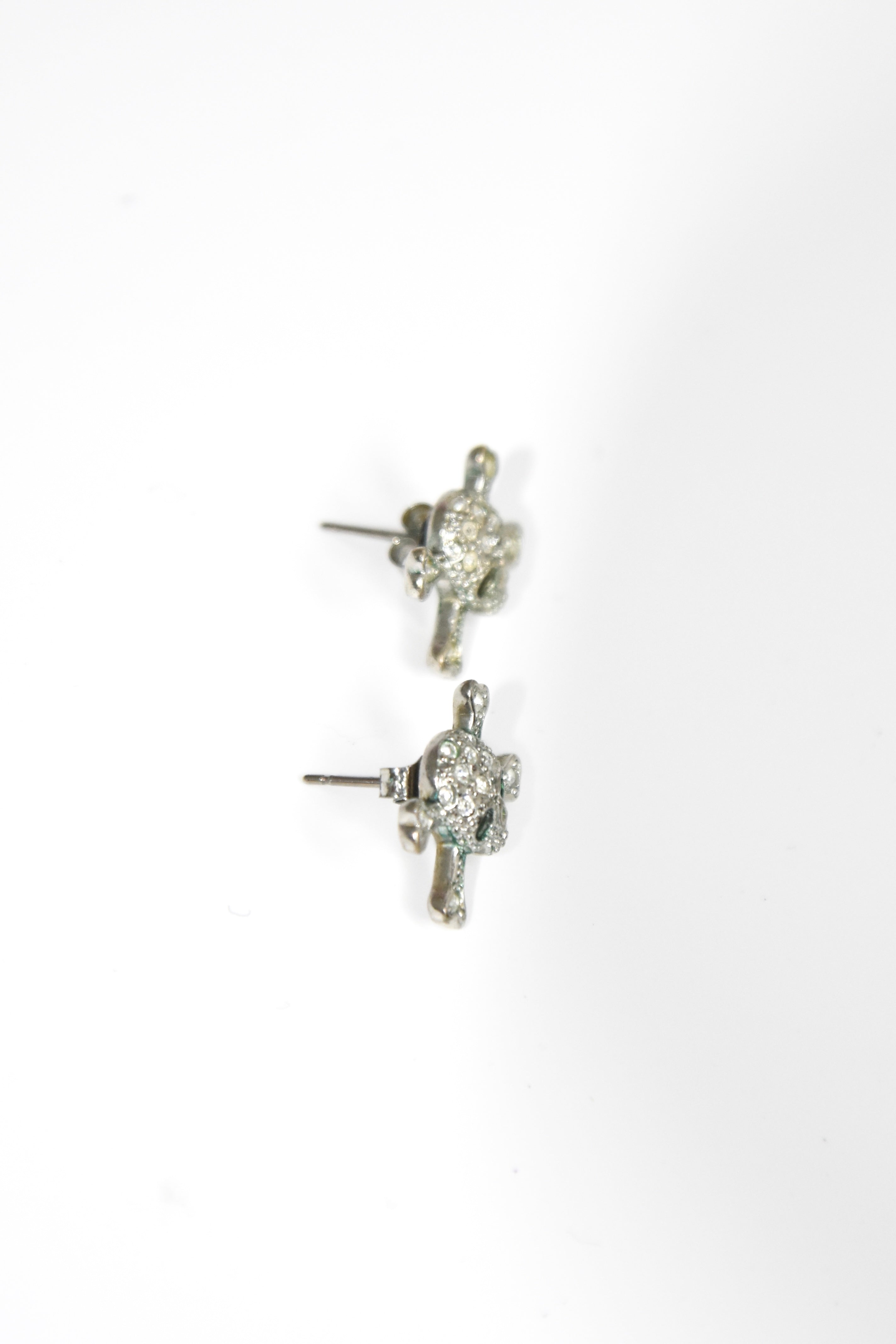Vivienne Westwood Crystal Skull Stud Earrings – Vintage Punk Icon Mini Studs