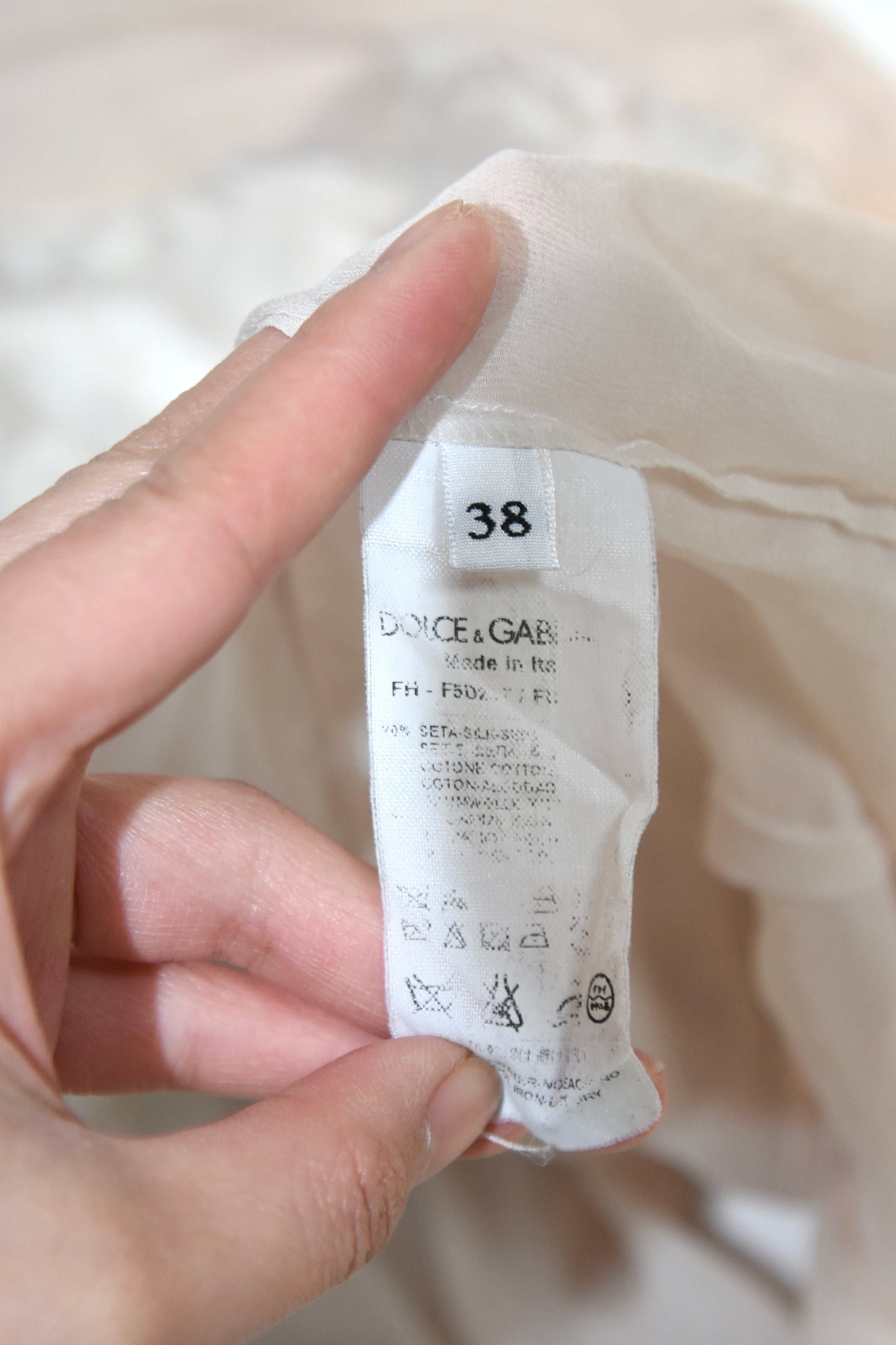 Dolce & Gabbana Lace Sheer Shirt