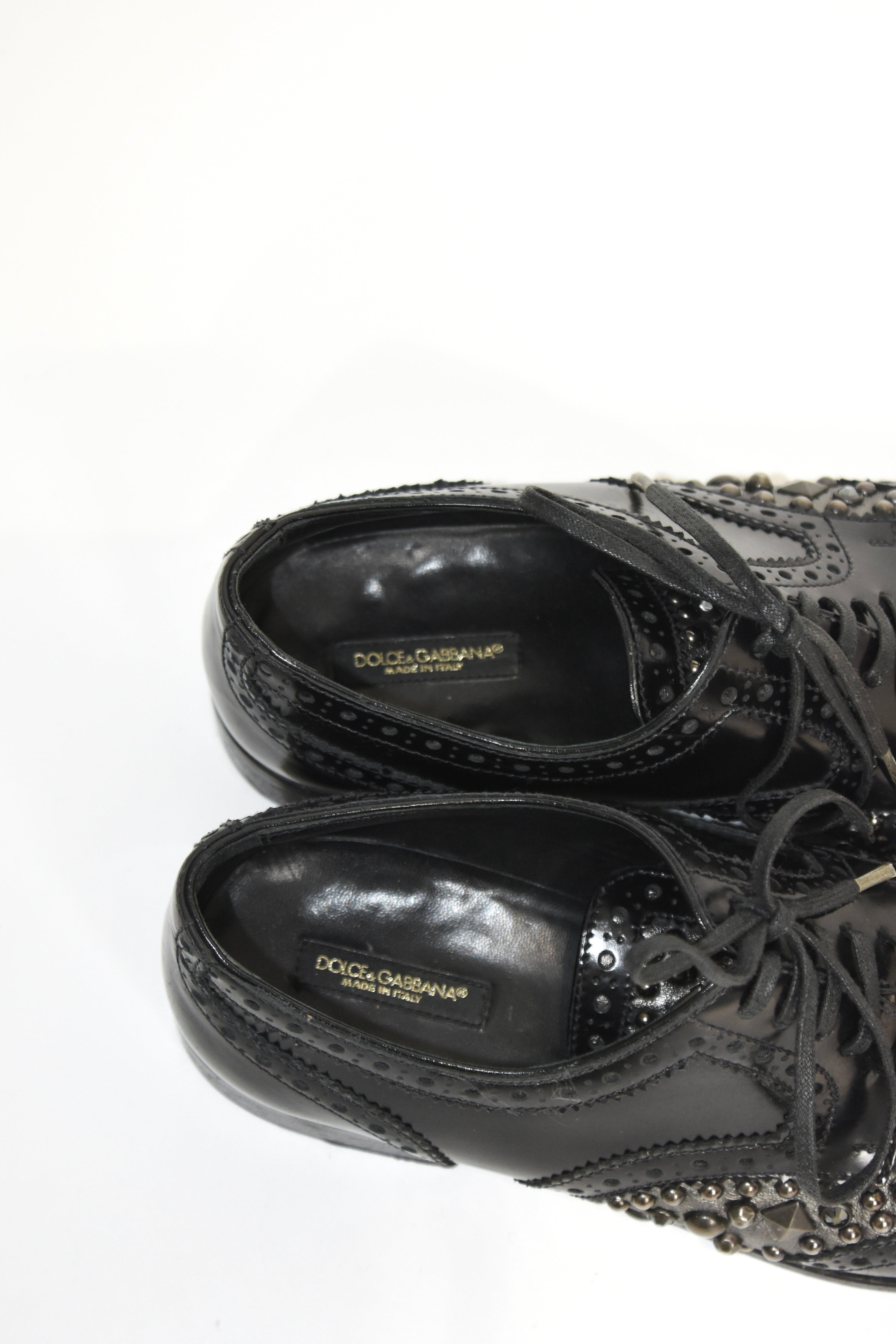 Dolce & Gabbana Studded Gothic Brogues