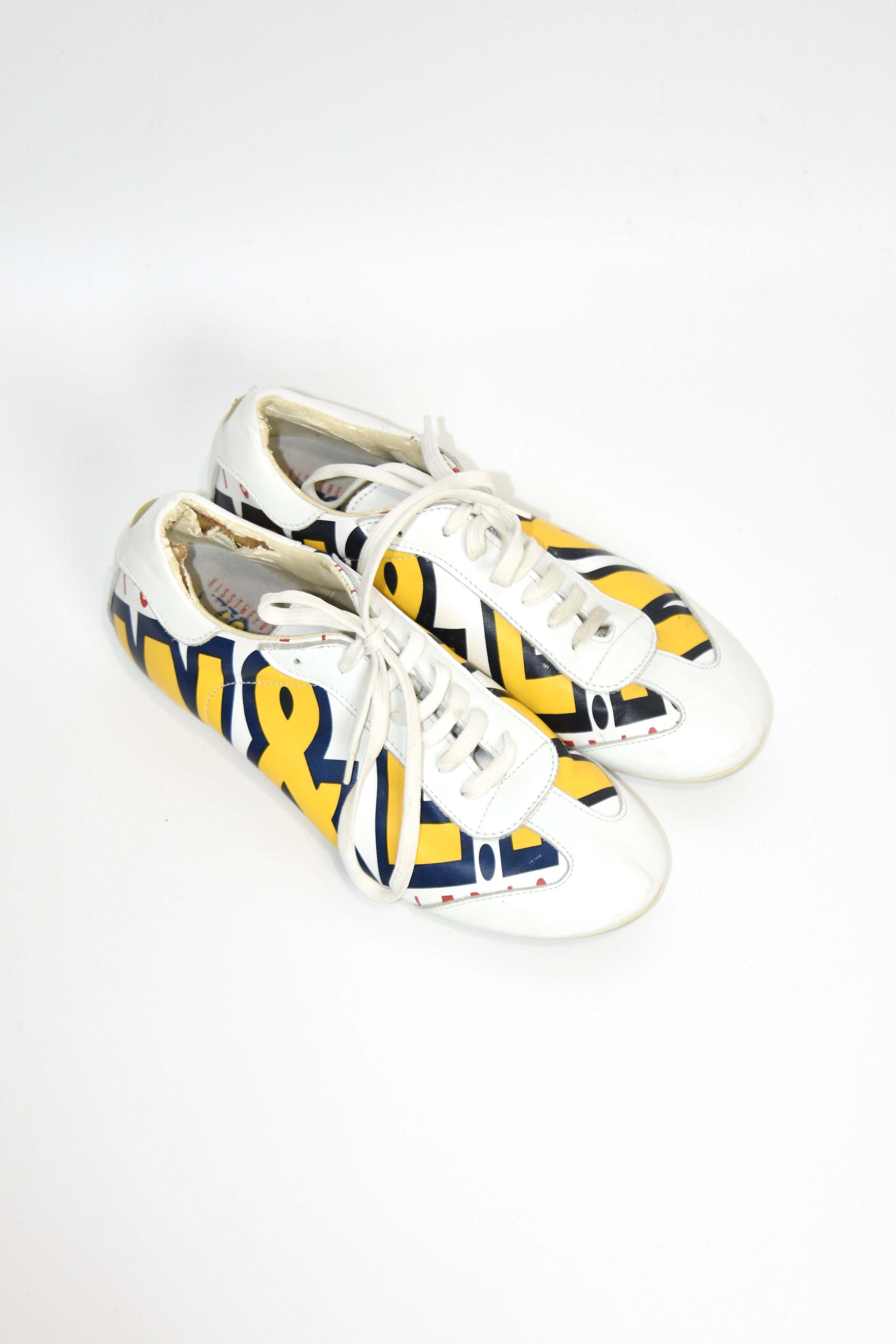 Walter Van Beirendonck Retro-Futuristic Logo Sneakers