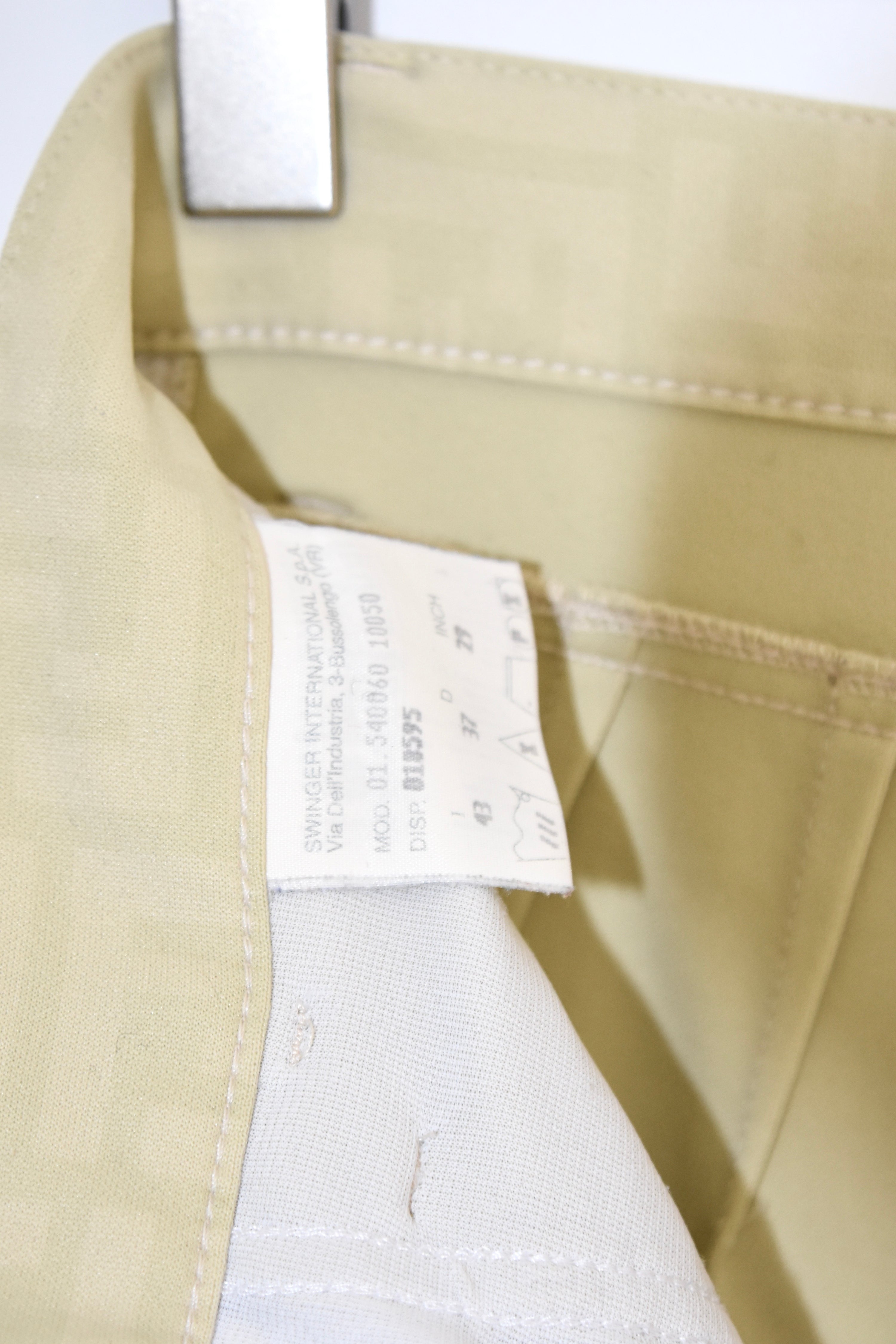 FENDI Vintage FF Monogram Jacquard Pants – Beige – Women’s W29 – Made in Italy（Early 2000s / Straight Fit）
