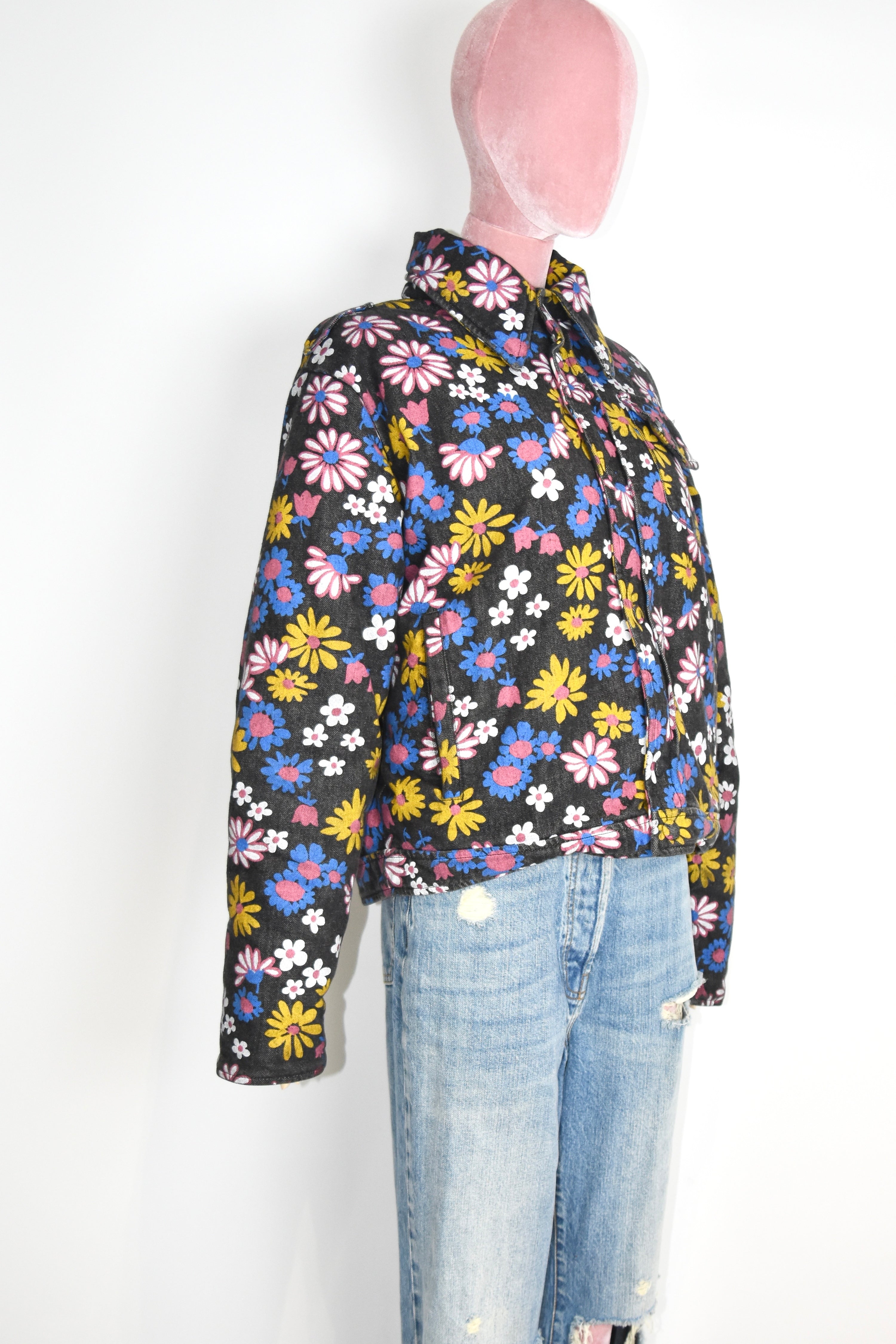 ERL Venice Beach Floral Print Padded Cotton Jacket – Unisex California Surf Style Coat