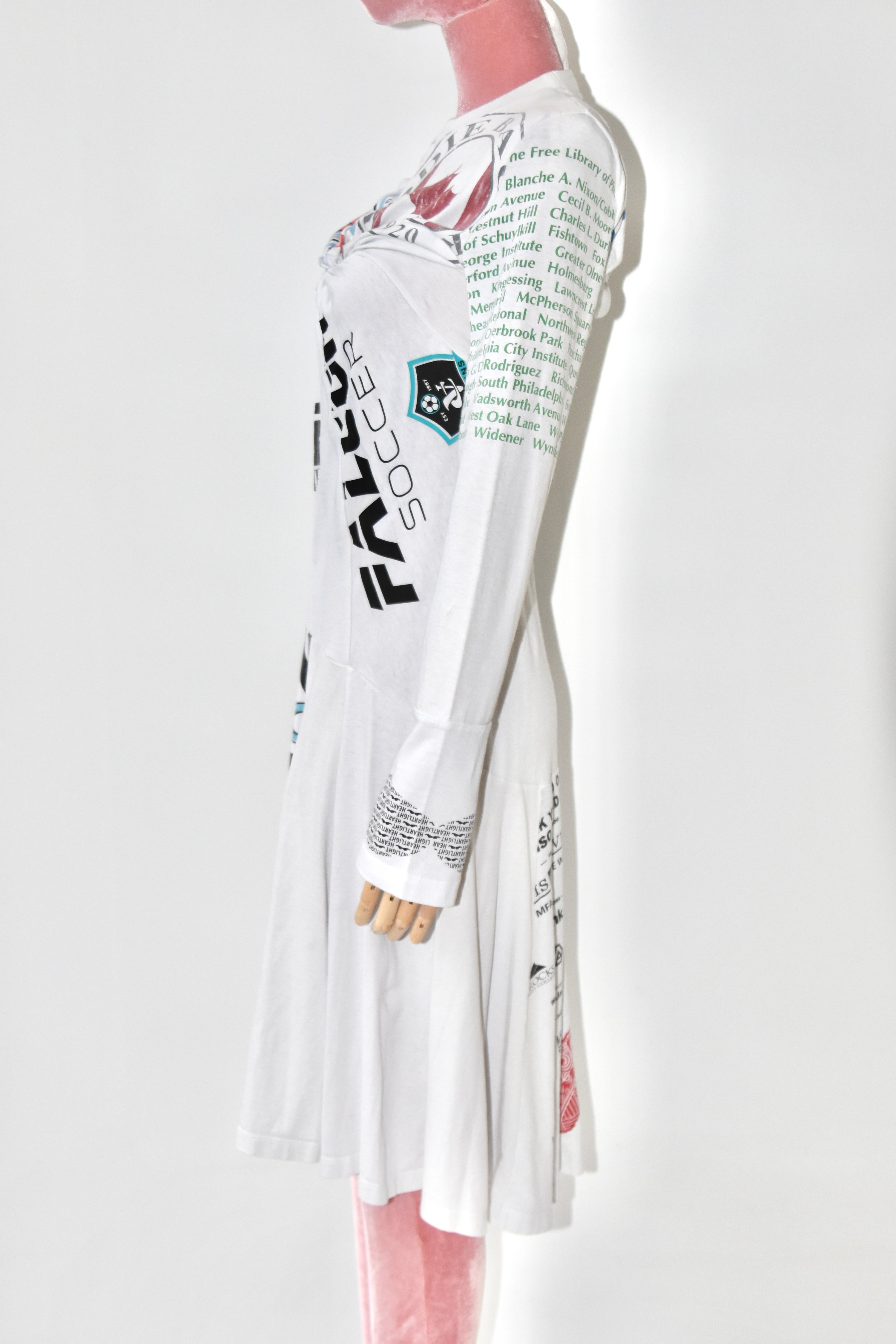 Marine Serre Regenerated Graphic Long Sleeve Dress