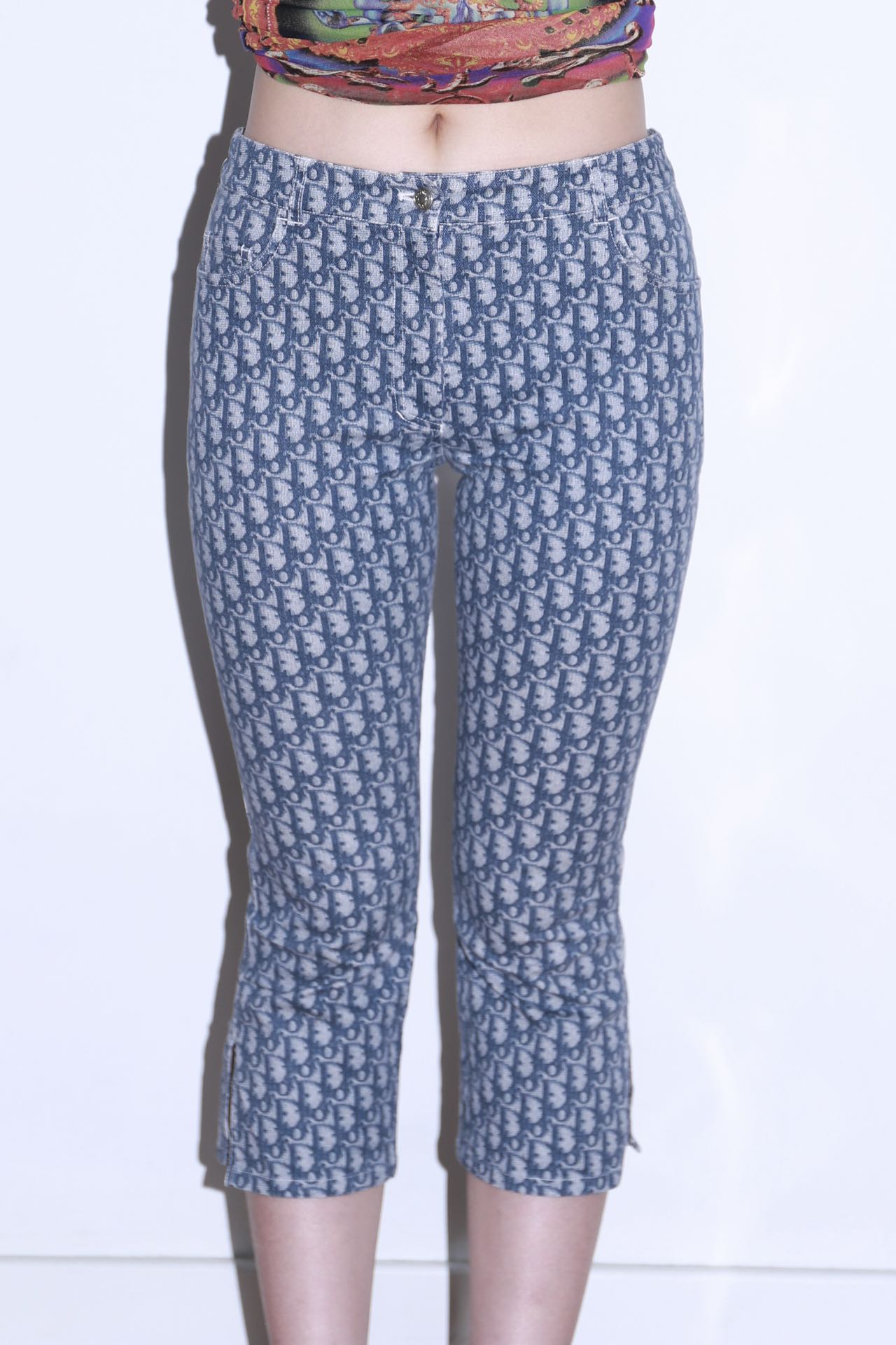 Christian Dior by John Galliano Diorissimo Monogram Capri Pants