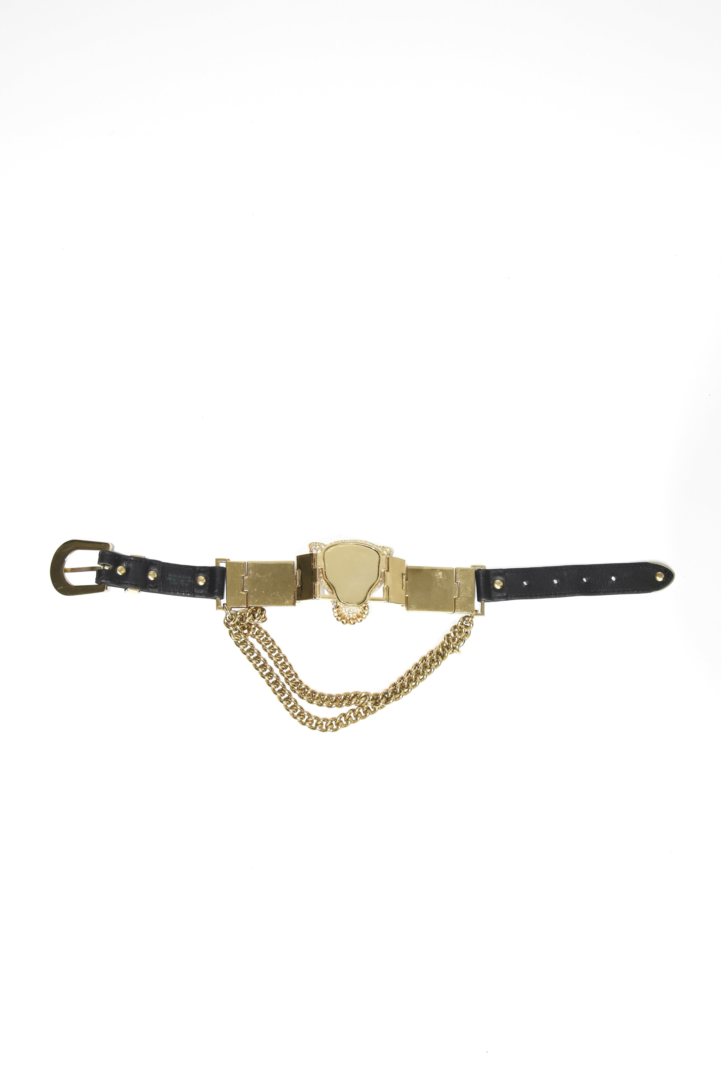 Versace × H&M Crystal Panther Head Chain Choker – 2011 Limited Collaboration Piece