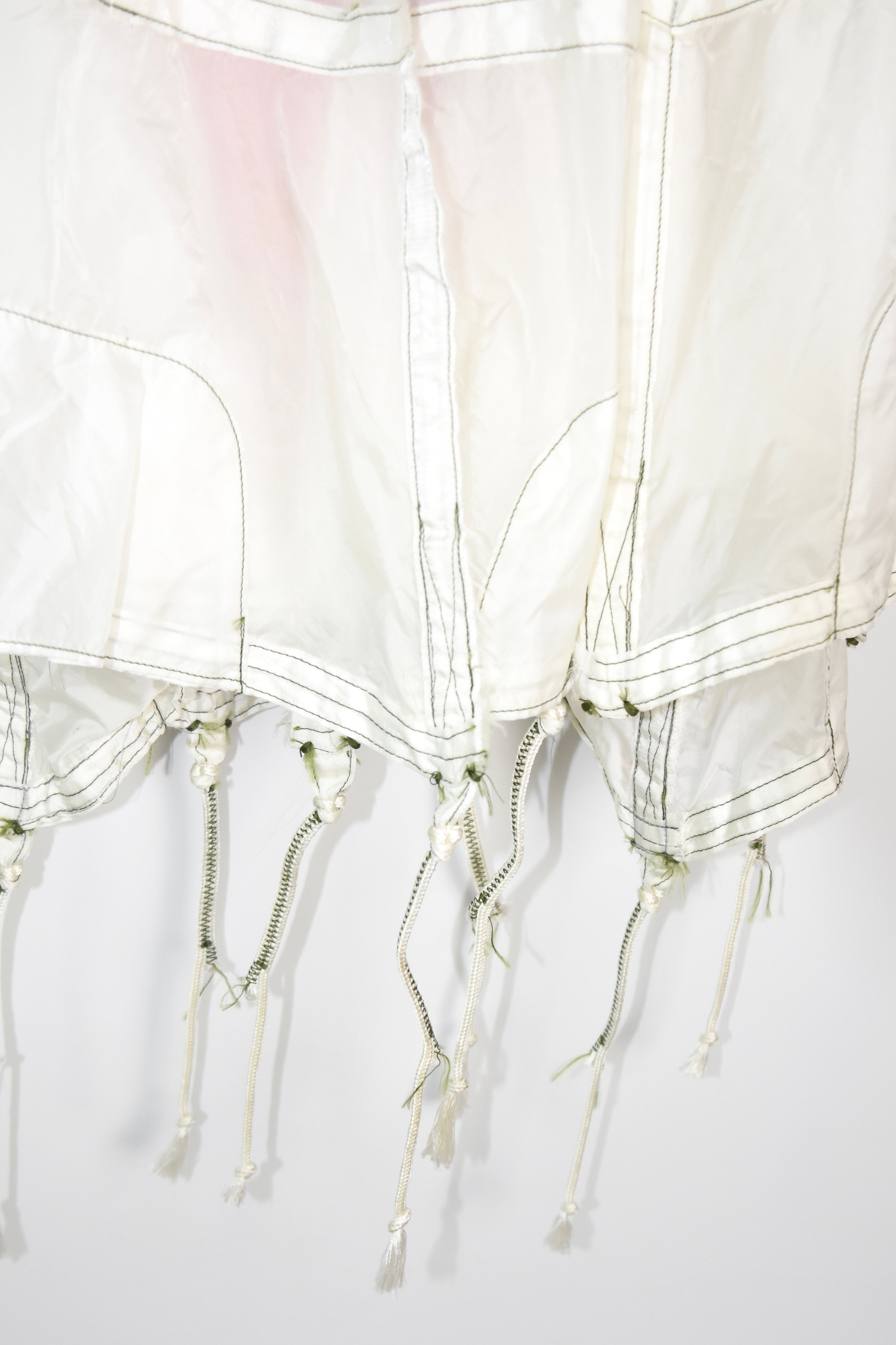 Upcycled Parachute Cape – Experimental Avant-Garde Utility Poncho