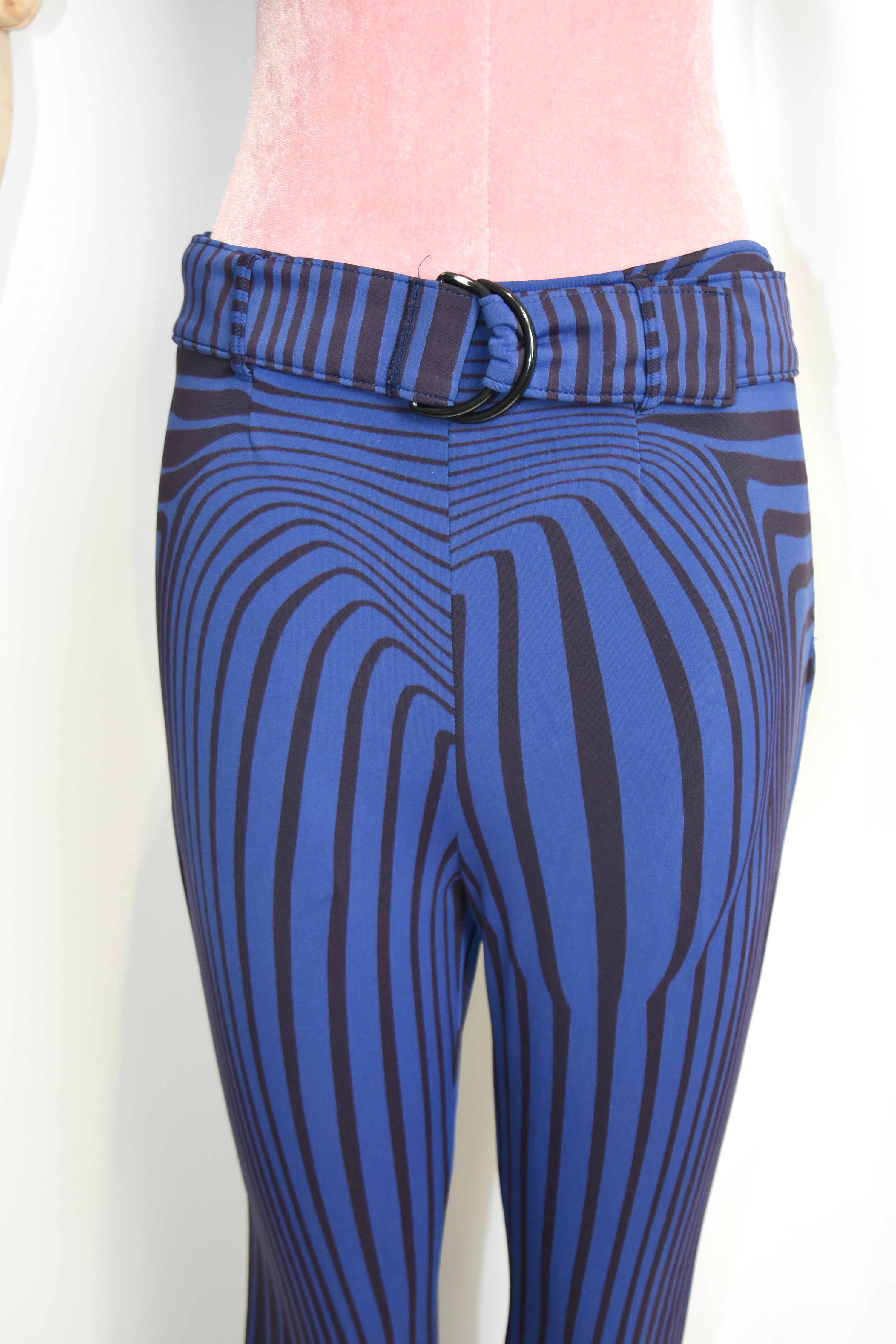 Jean Paul Gaultier S/S 1996 “Cyberbaba” Optical Illusion Flared Pants