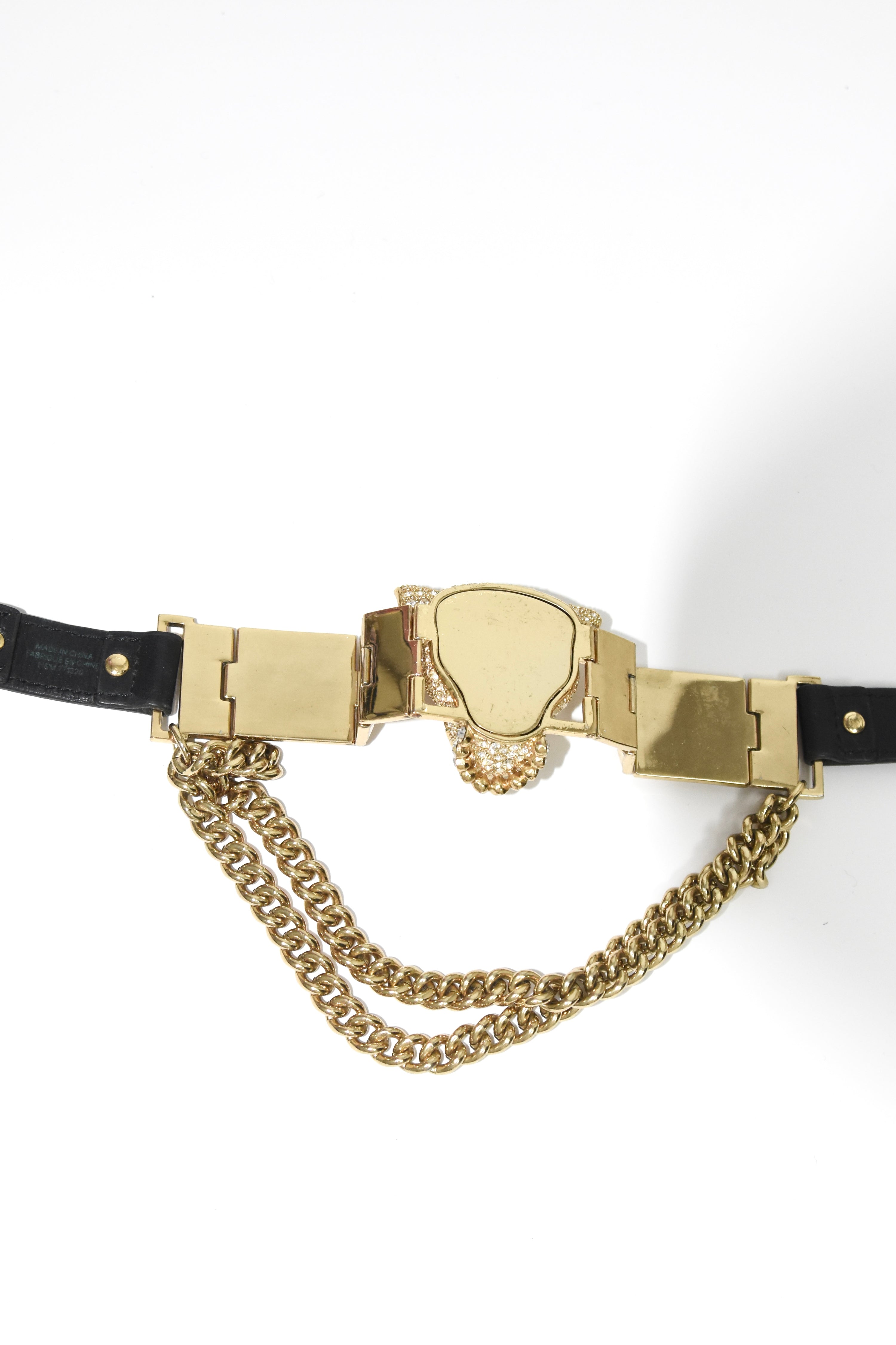 Versace × H&M Crystal Panther Head Chain Choker – 2011 Limited Collaboration Piece