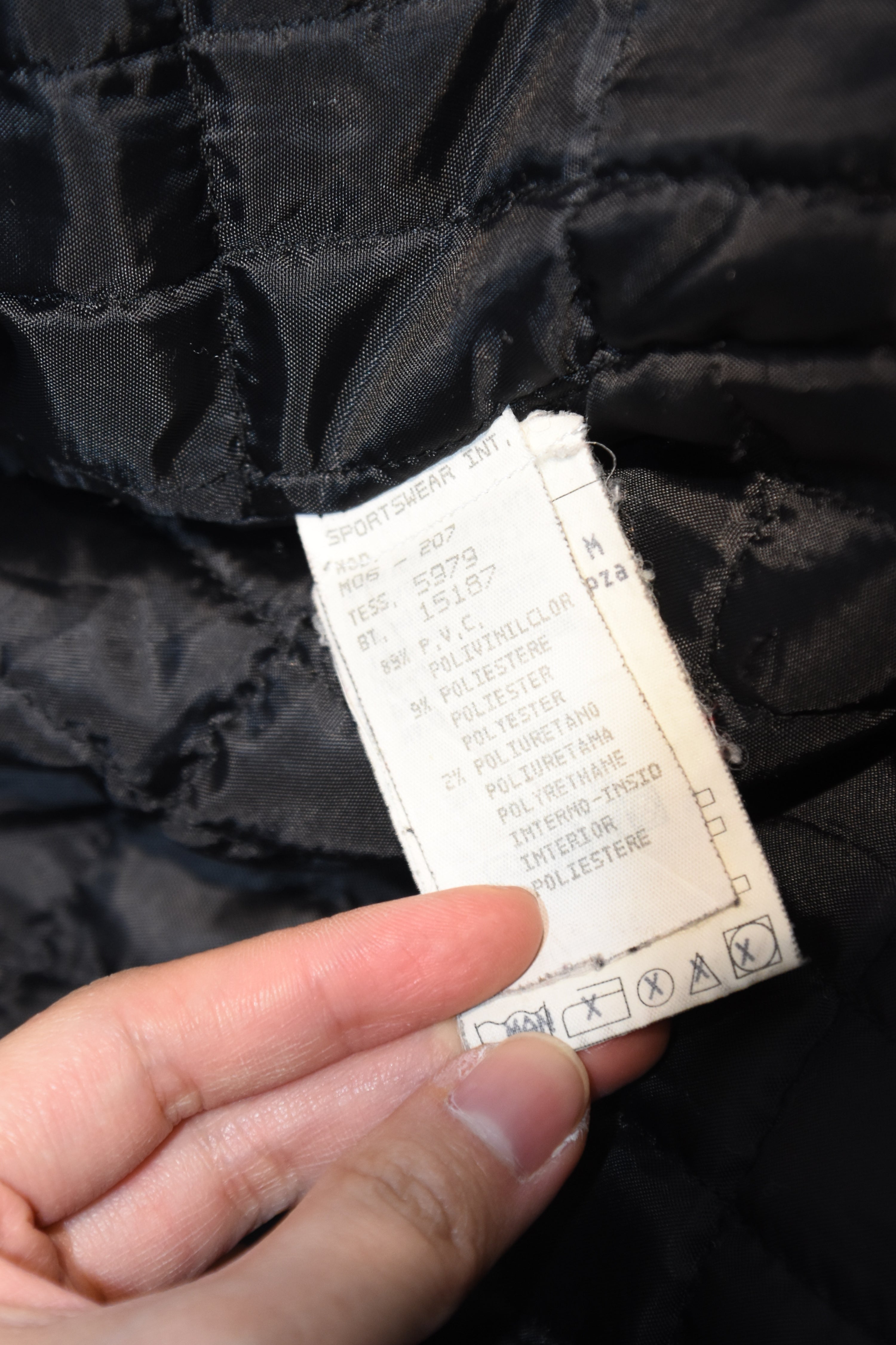 Moschino Vintage Tyre-Tread Quilted Jacket