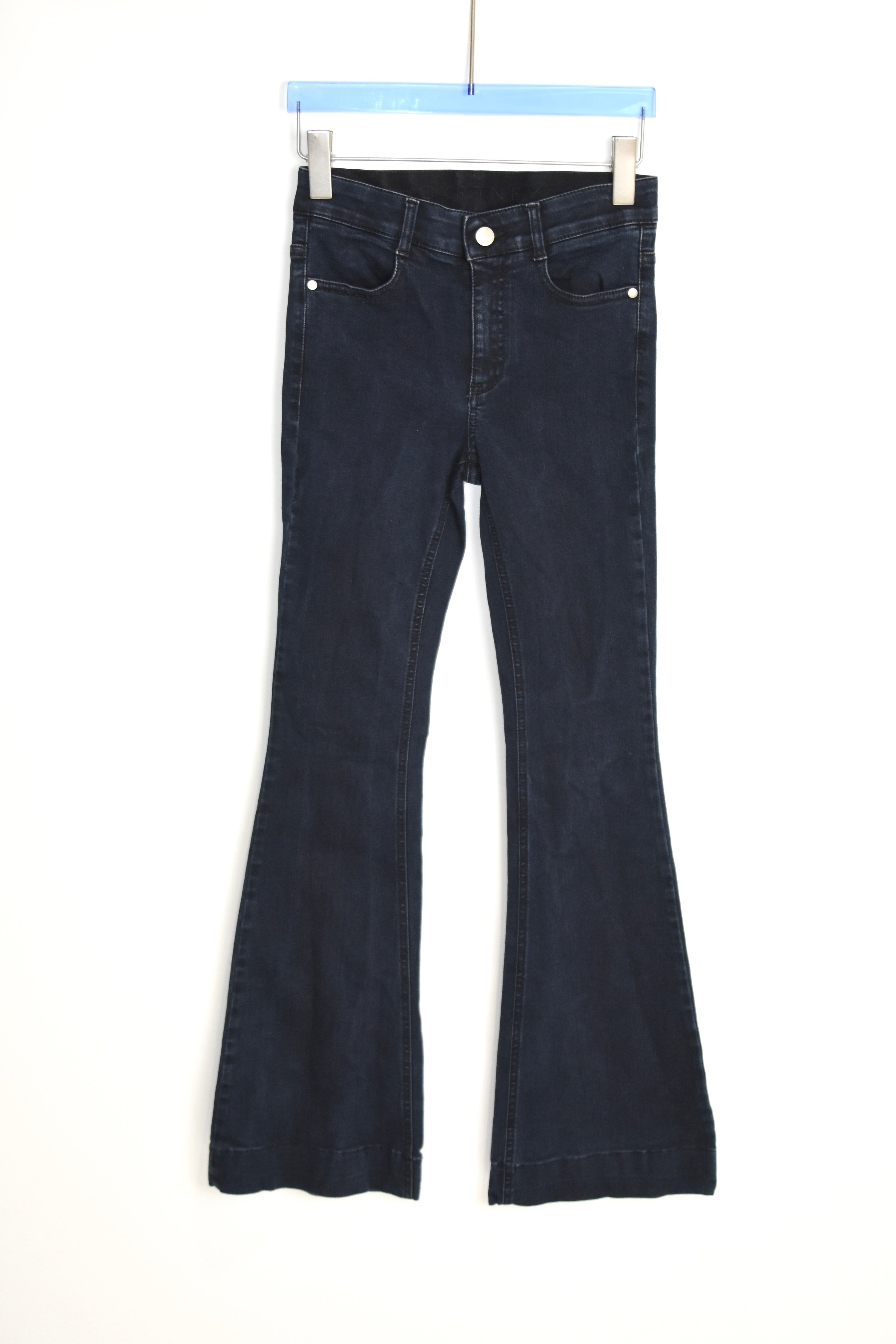 Stella McCartney Dark Indigo Flared Stretch Denim Pants – Made in Italy – Women’s W23–24 (Near New)