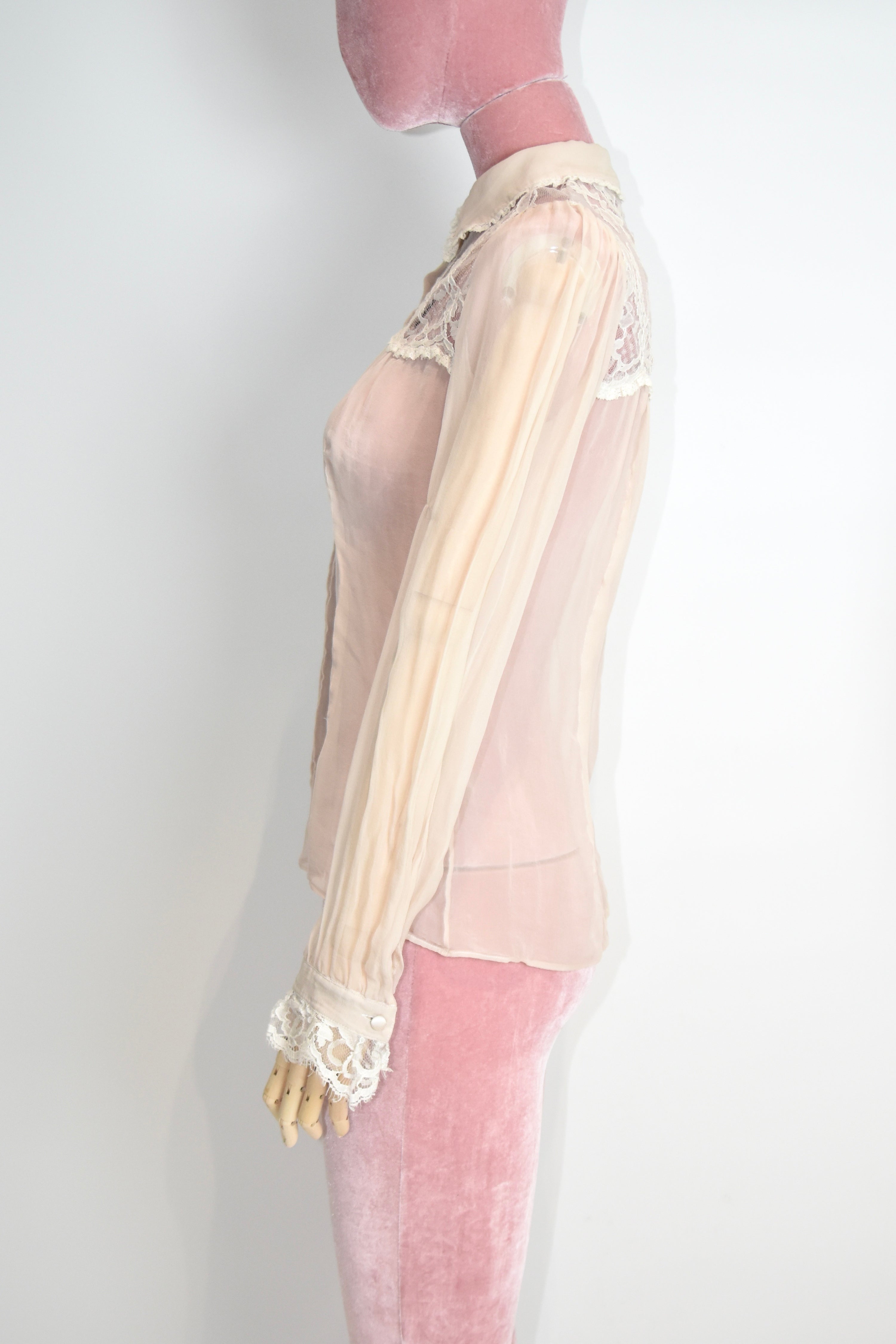 Dolce & Gabbana Lace Sheer Shirt