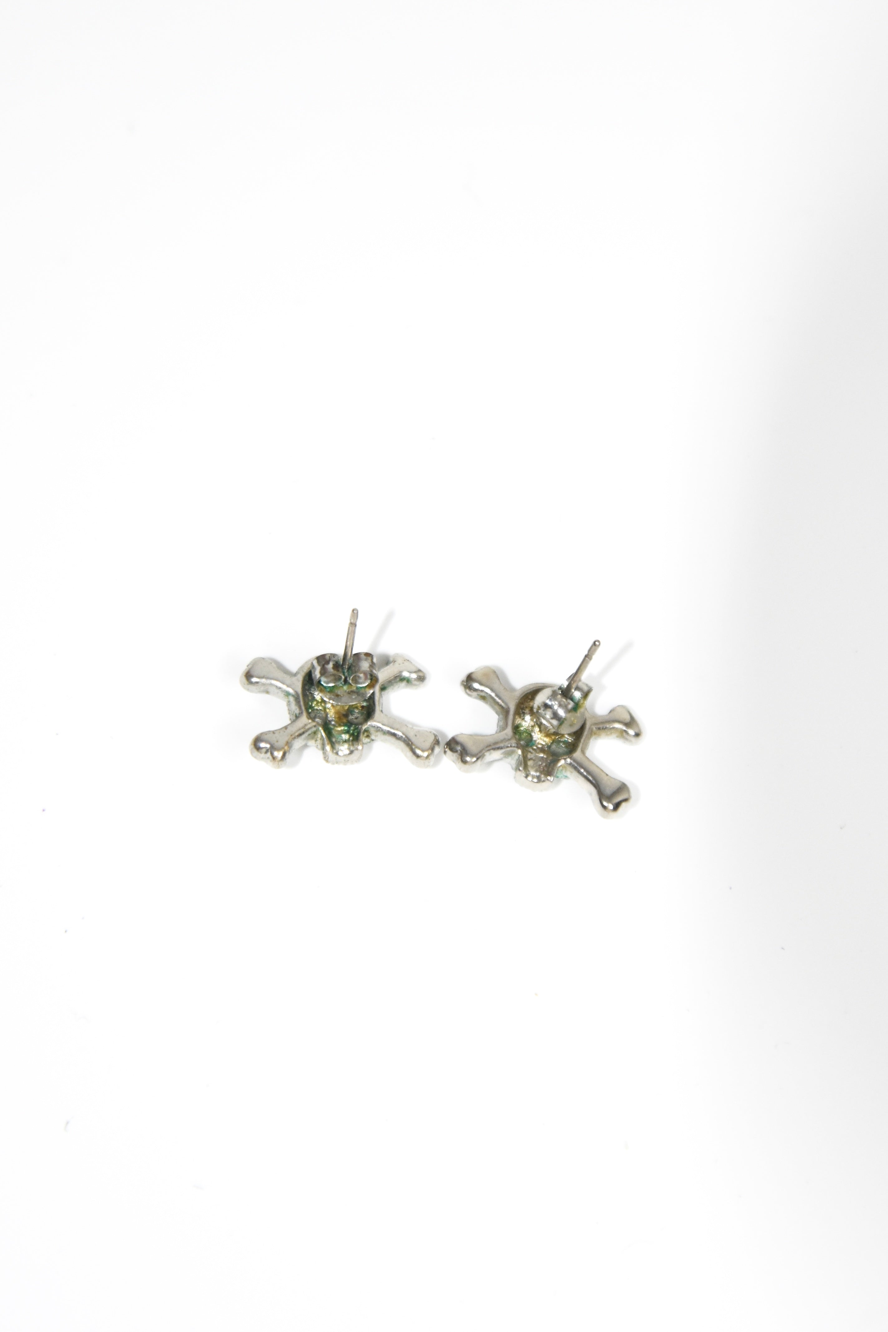 Vivienne Westwood Crystal Skull Stud Earrings – Vintage Punk Icon Mini Studs