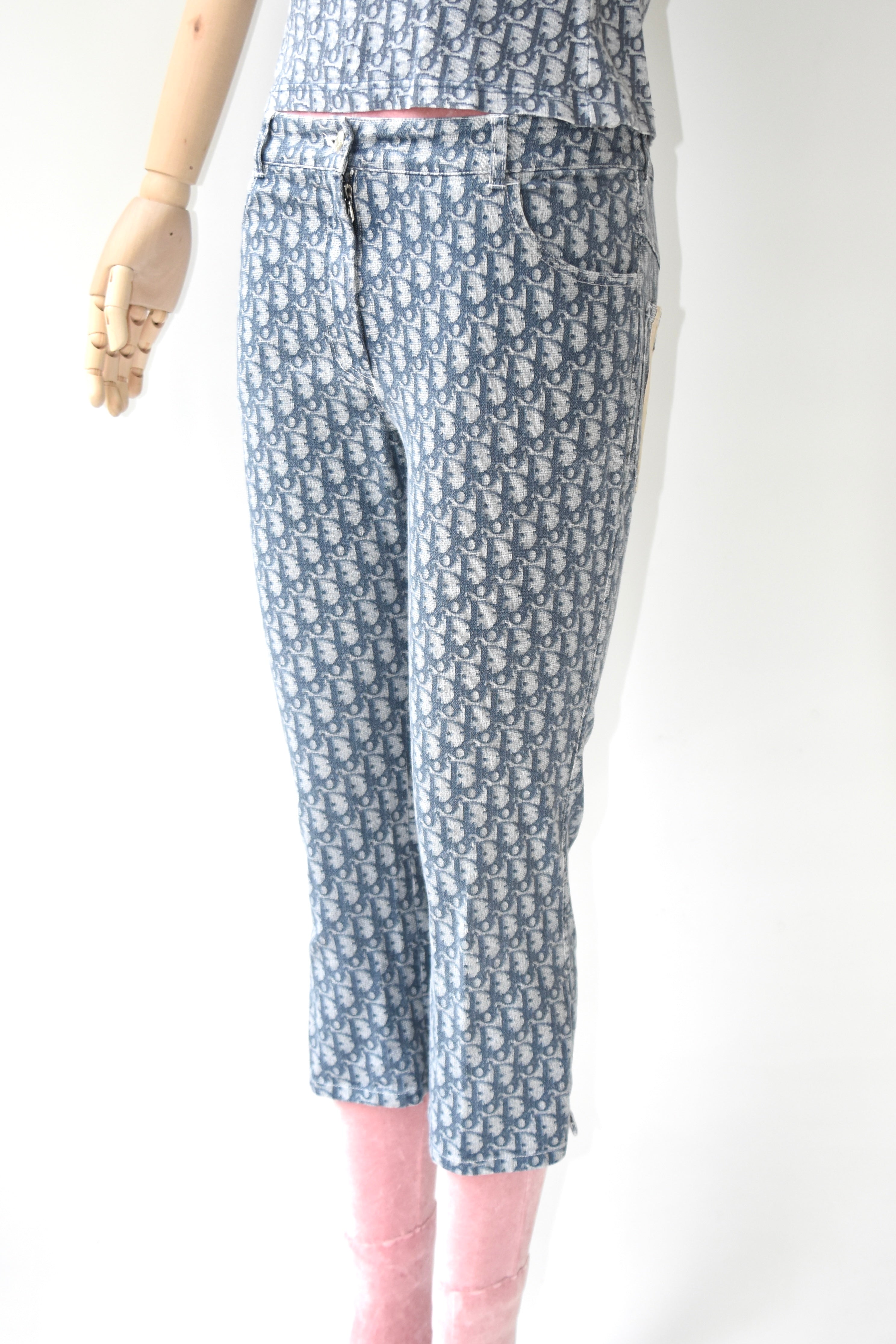 Christian Dior by John Galliano Diorissimo Monogram Capri Pants