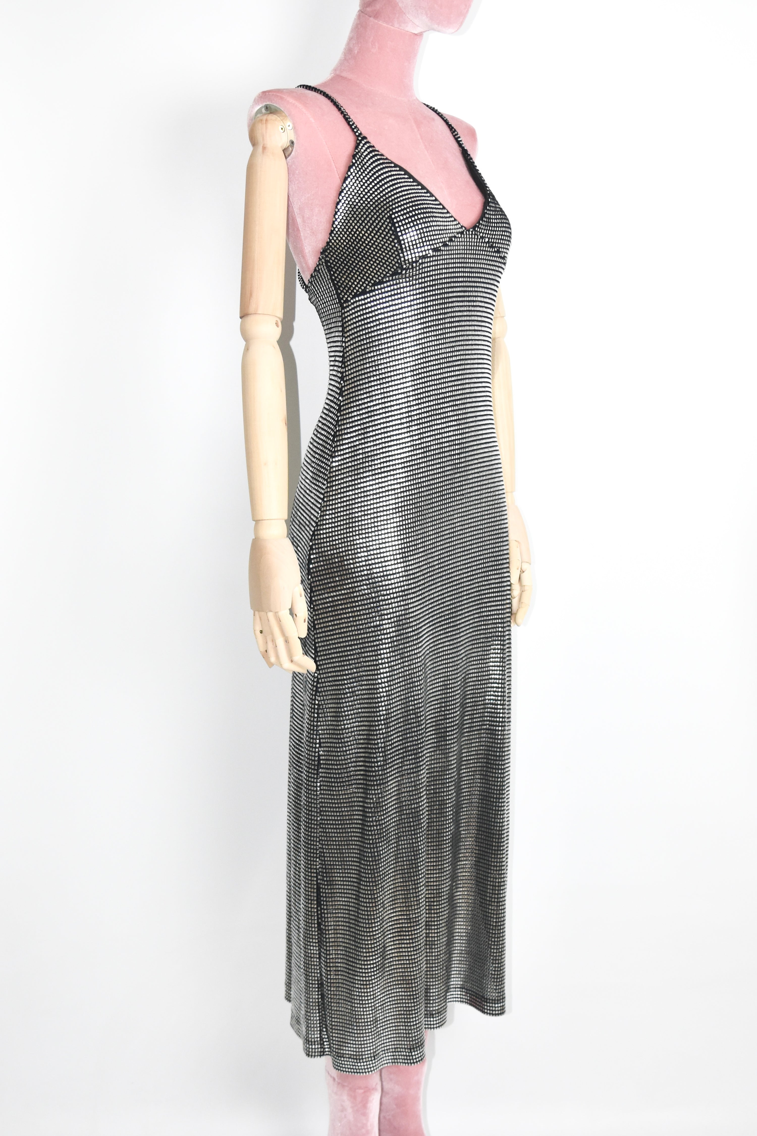 Paco Rabanne Vintage Chainmail Sheen Dress