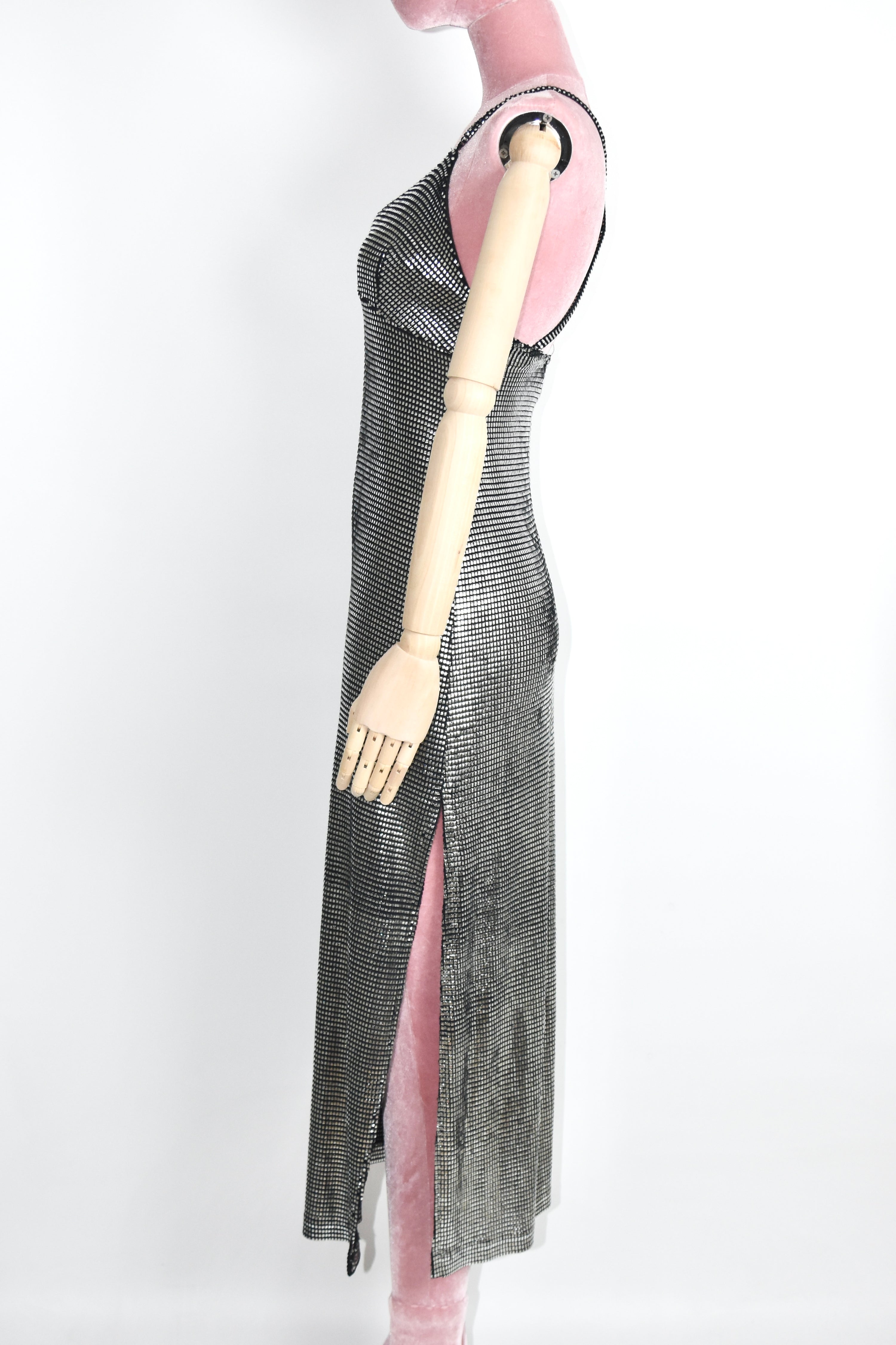 Paco Rabanne Vintage Chainmail Sheen Dress