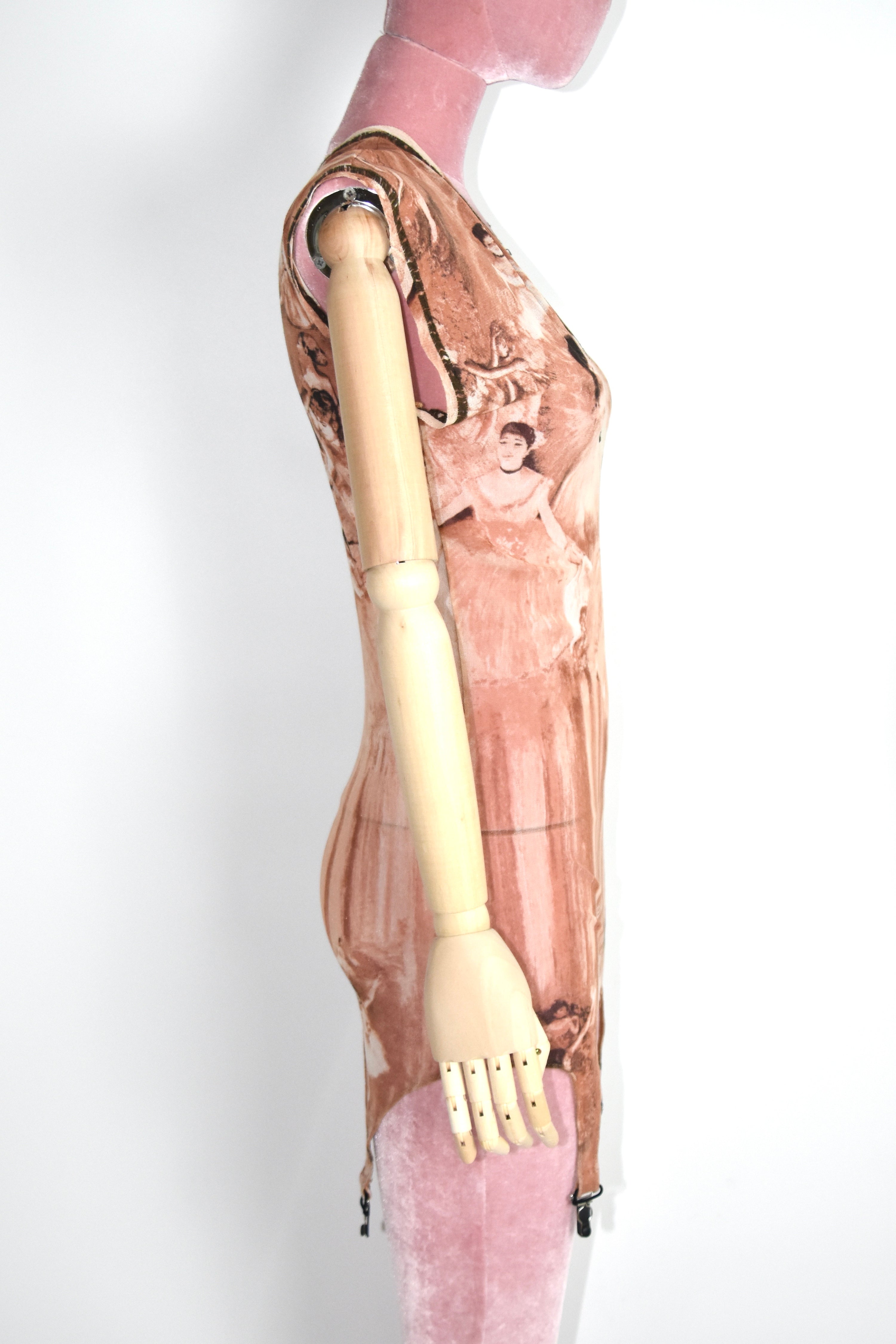 Jean Paul Gaultier S/S 2004 Degas Ballerina Mesh Suspender Top