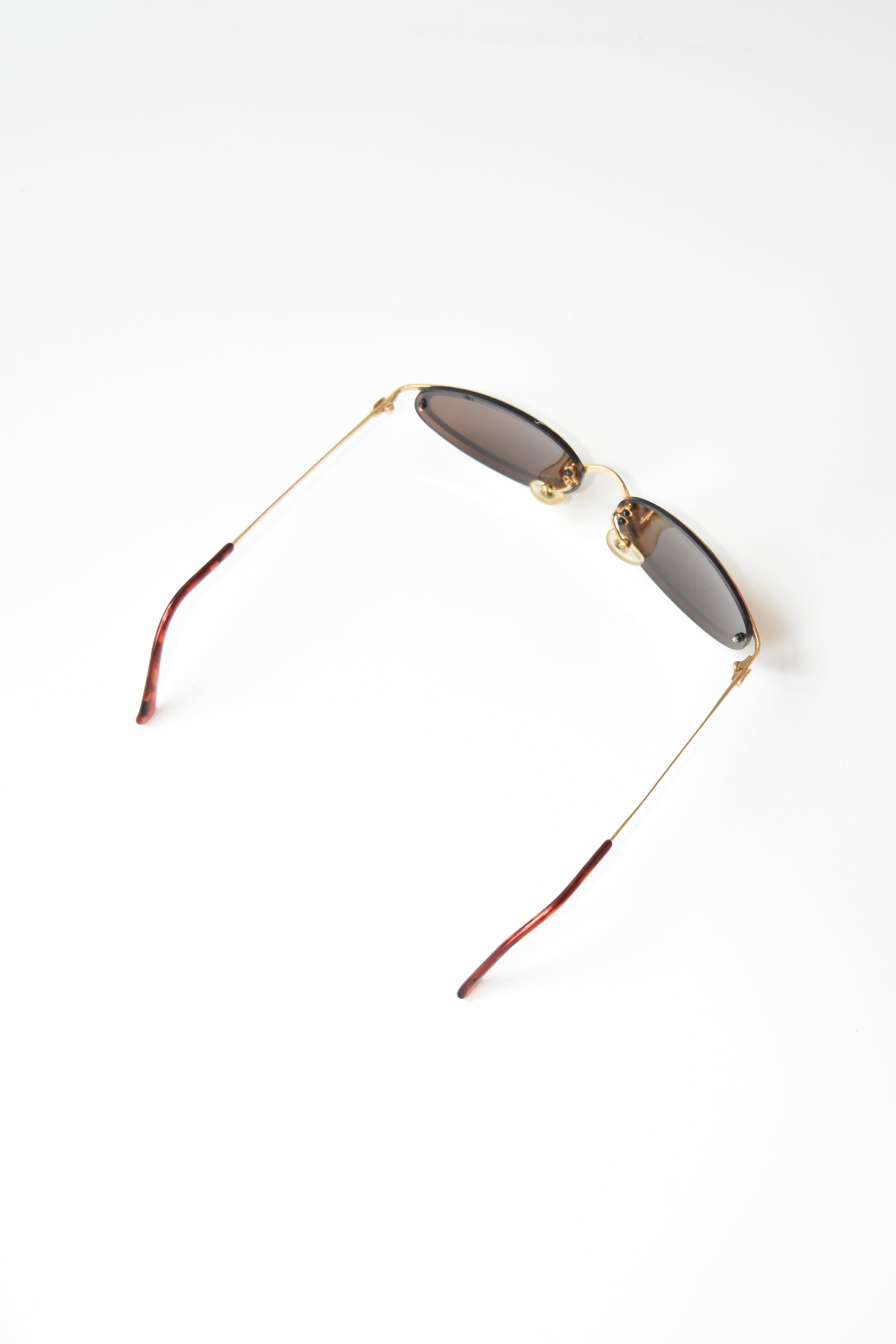 Christian Dior Oval Gold-Frame Sunglasses