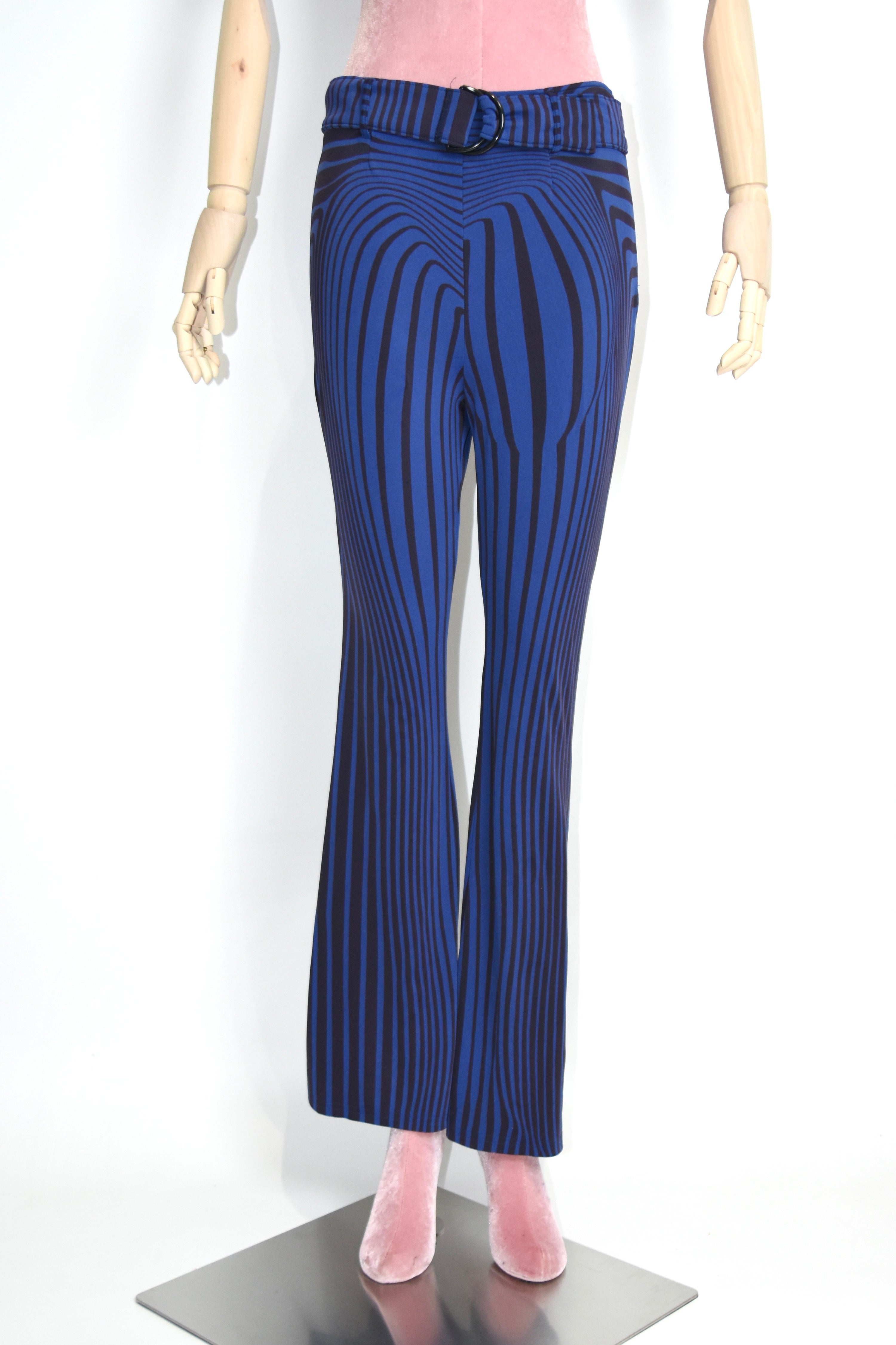 Jean Paul Gaultier S/S 1996 “Cyberbaba” Optical Illusion Flared Pants