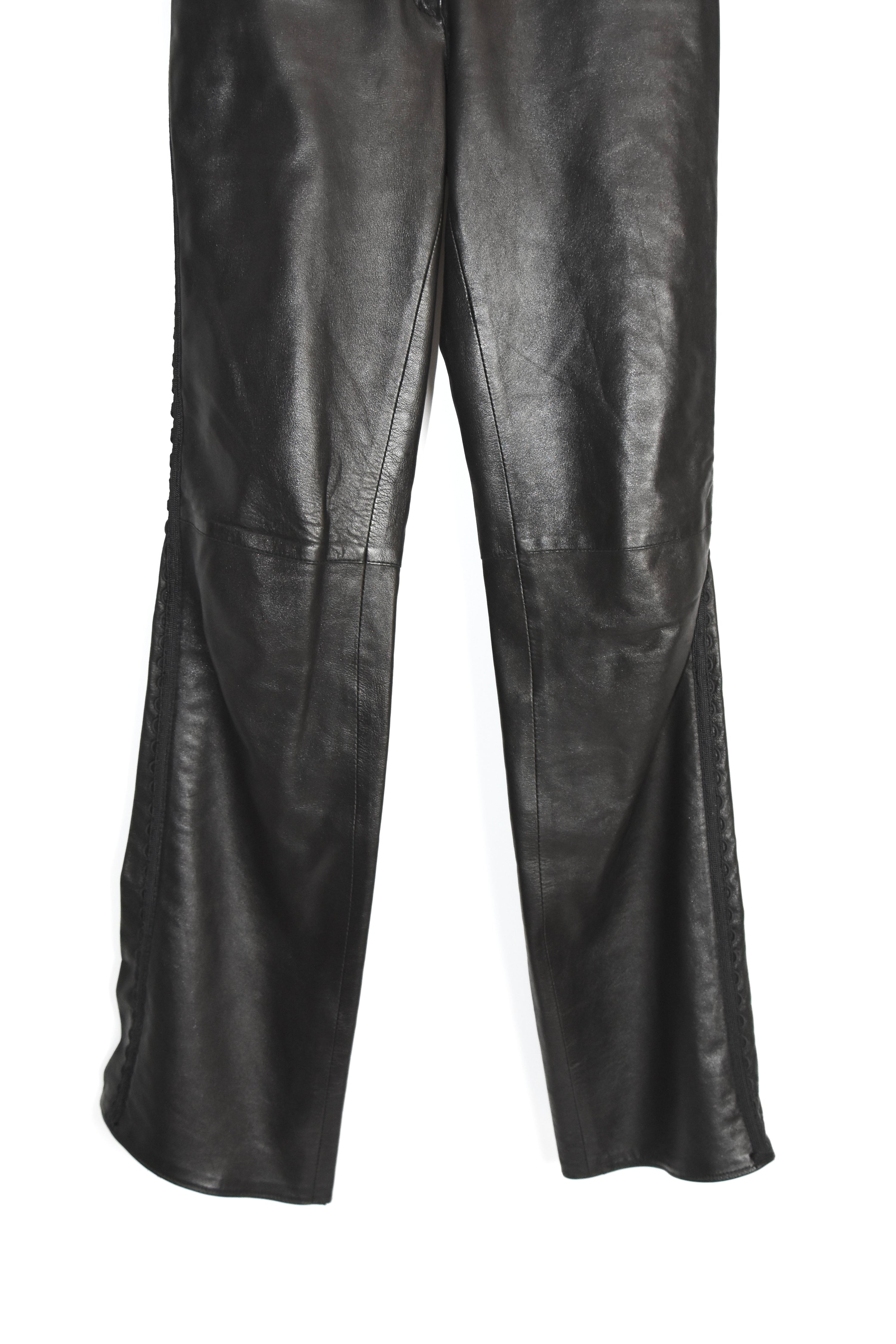 Christian Dior F/W 2003 “Hardcore Romance” Bondage Leather Pants