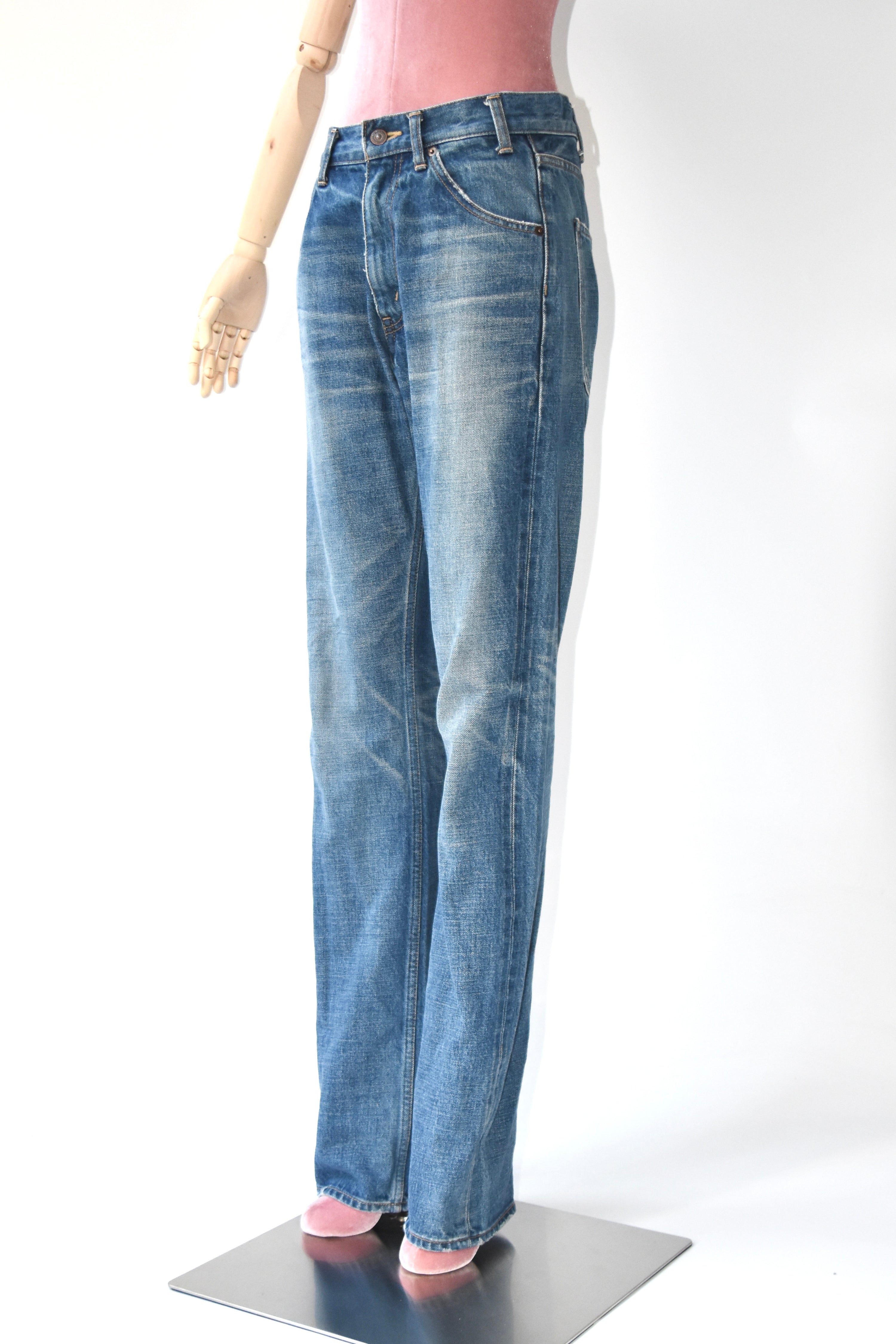 CELINE Homme by Hedi Slimane “W ST 003” Vintage Wash Straight Denim – Men’s Size 29 (Archive)