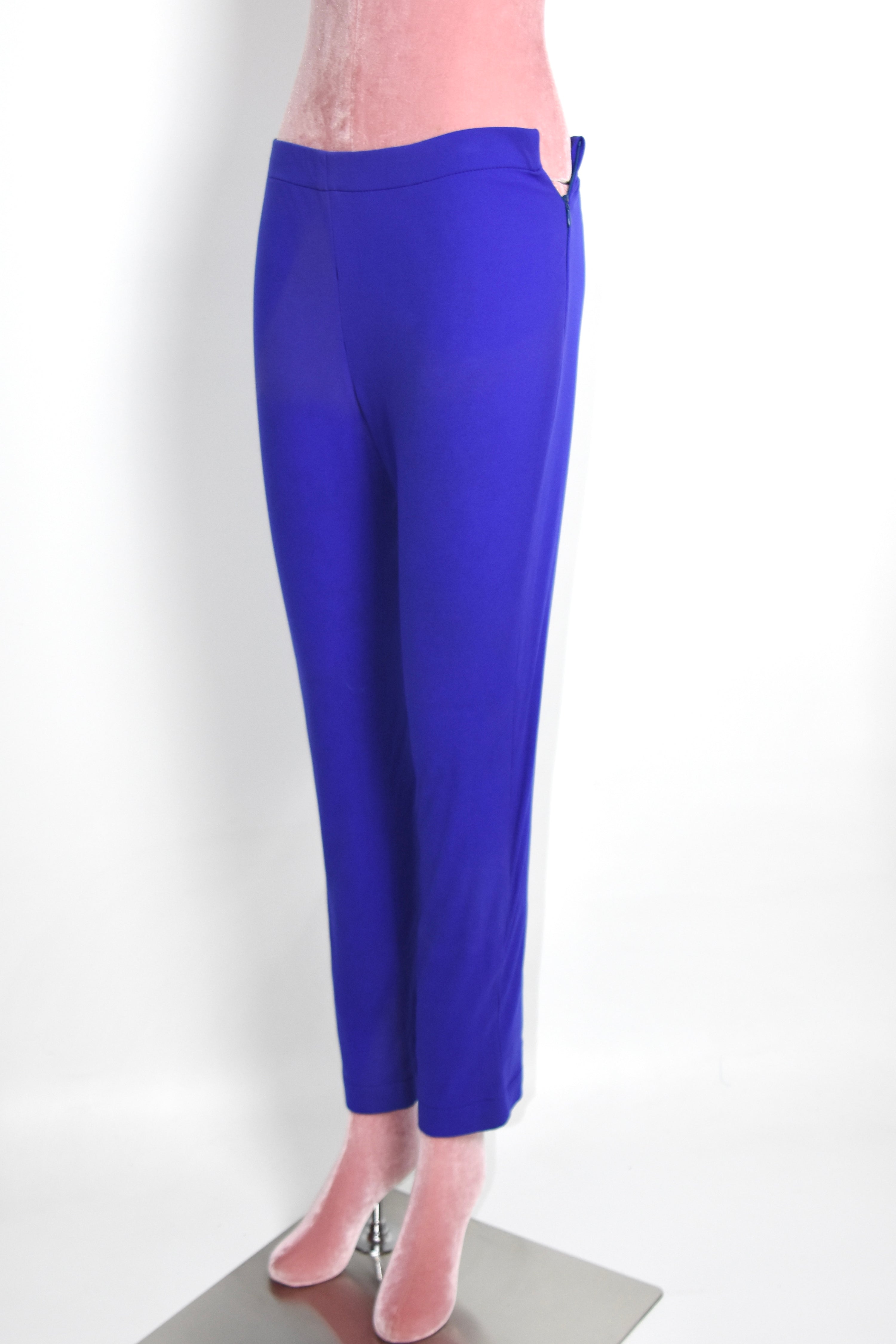 Walter Van Beirendonck “W&LT” Electric Blue Stretch Pants – 1990s Archive Piece