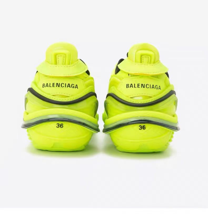 Balenciaga Tyrex Neon Yellow Technical Sneakers – Futuristic Performance Design