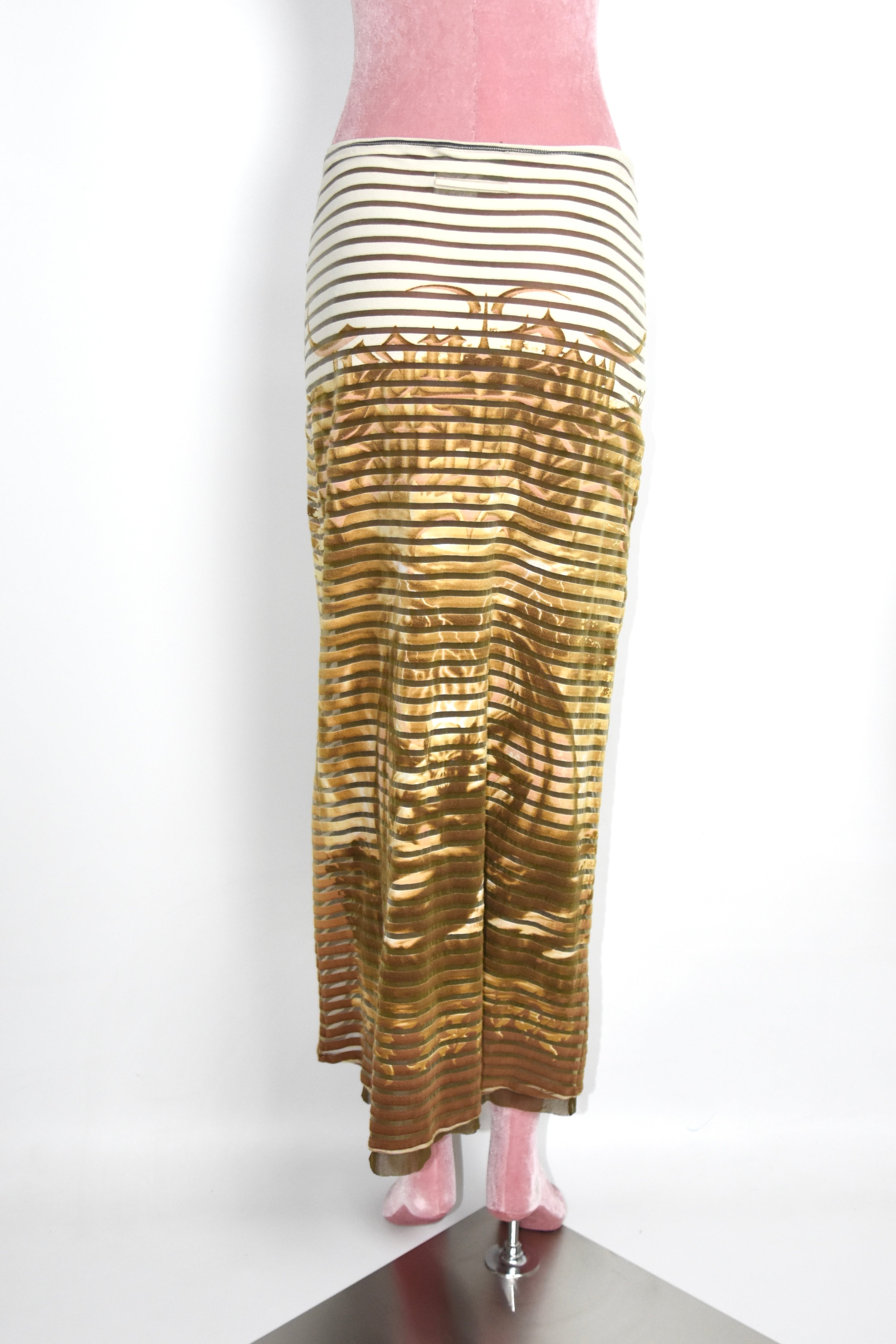 Jean Paul Gaultier S/S 2001 “Satan” Mesh Print Skirt