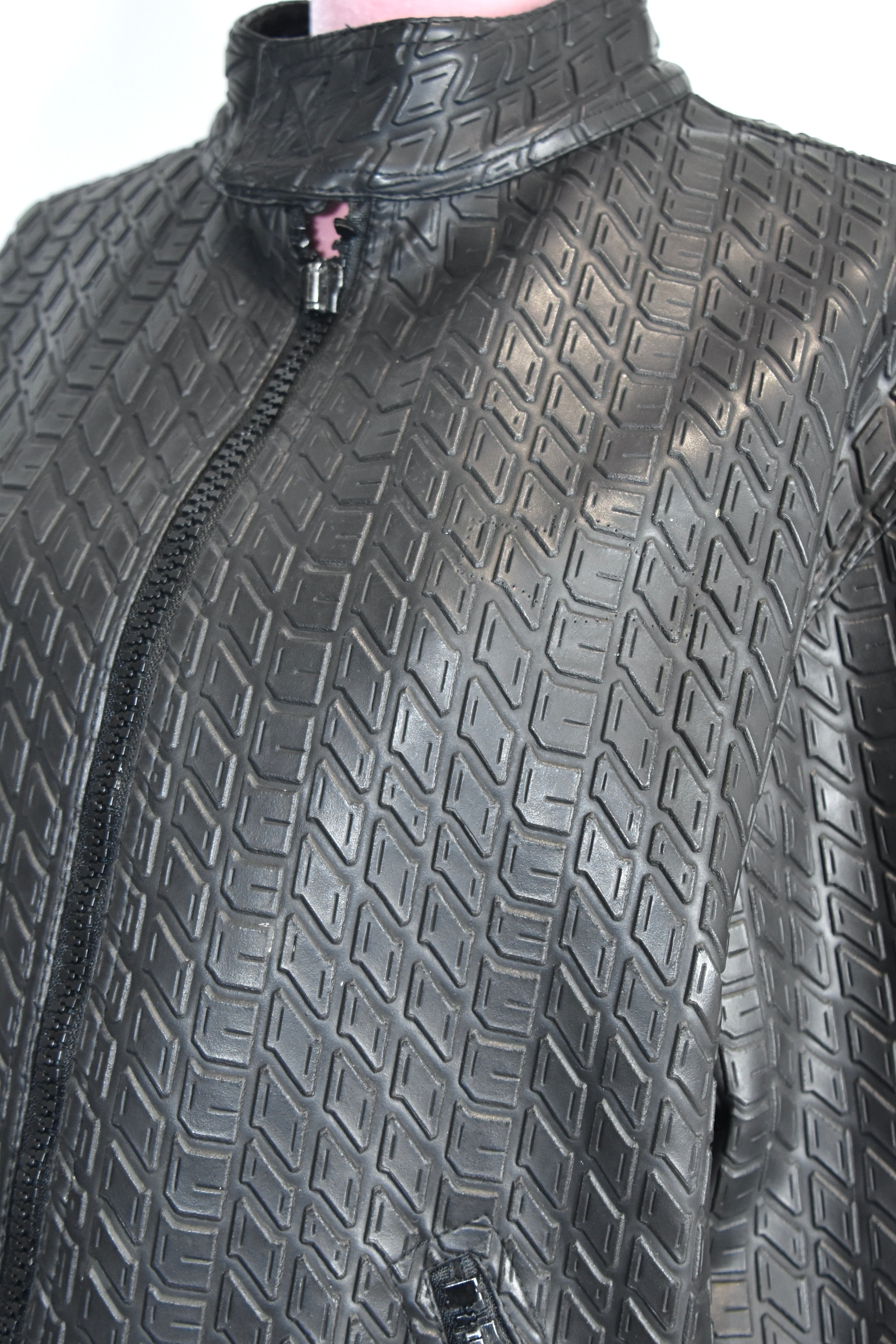 Moschino Vintage Tyre-Tread Quilted Jacket