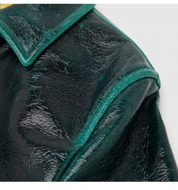 Versace Green Trimmed Coated Wool Blend Jacket – Italian Tailored Outerwear