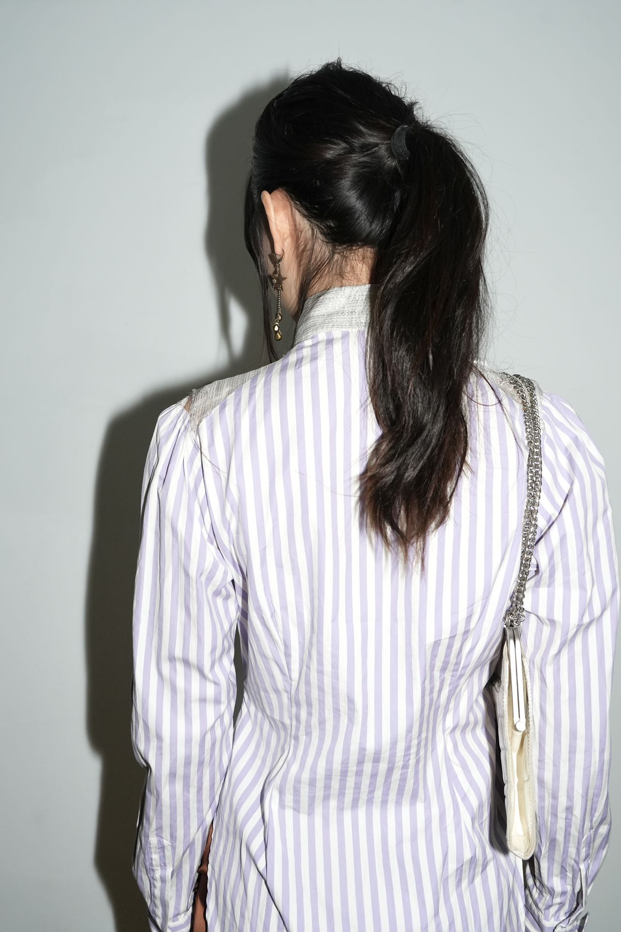 Vivienne Westwood Vintage Metallic Bib Striped Shirt