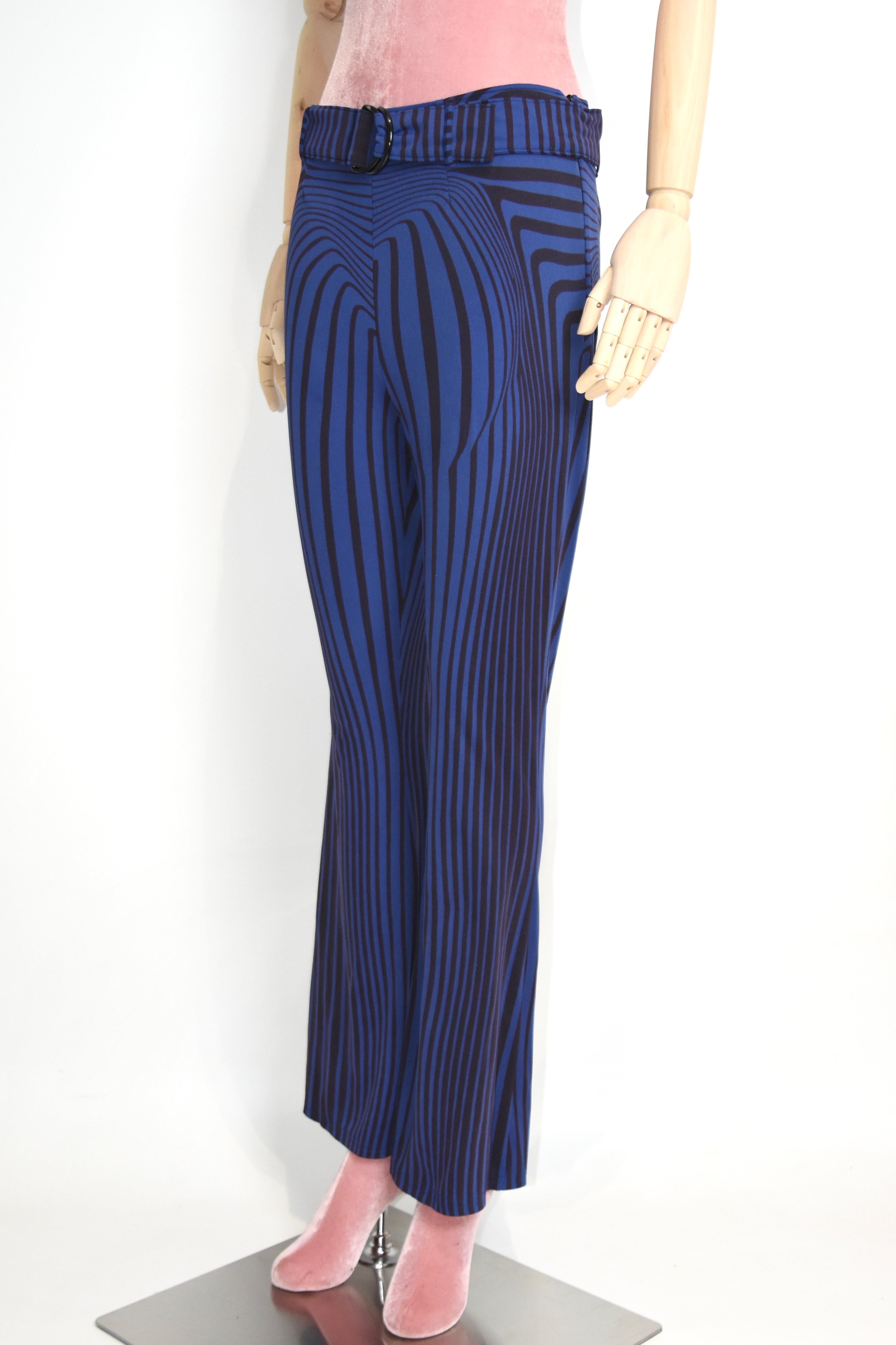 Jean Paul Gaultier S/S 1996 “Cyberbaba” Optical Illusion Flared Pants