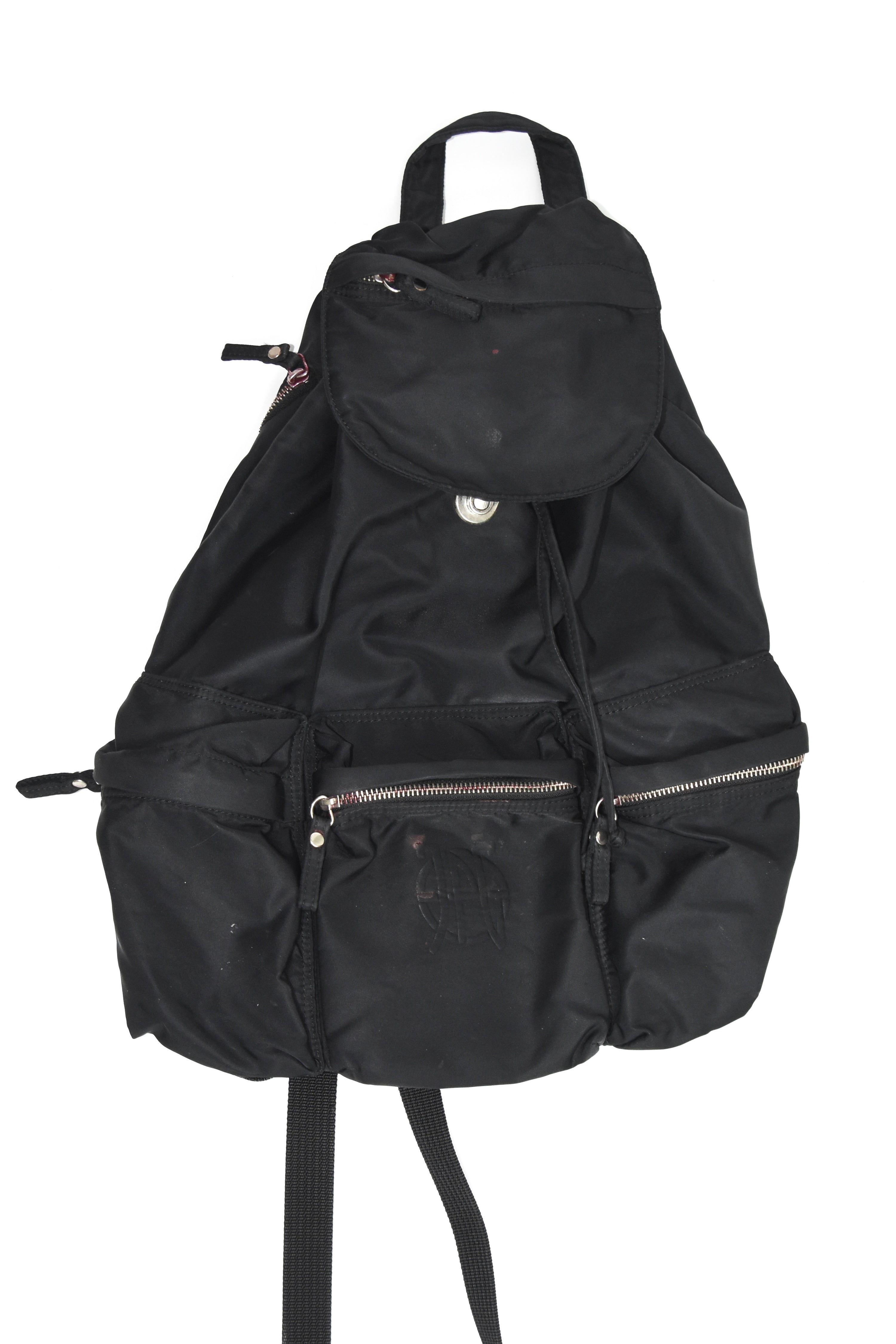 Jean Paul Gaultier 90s Nylon Drawstring Backpack