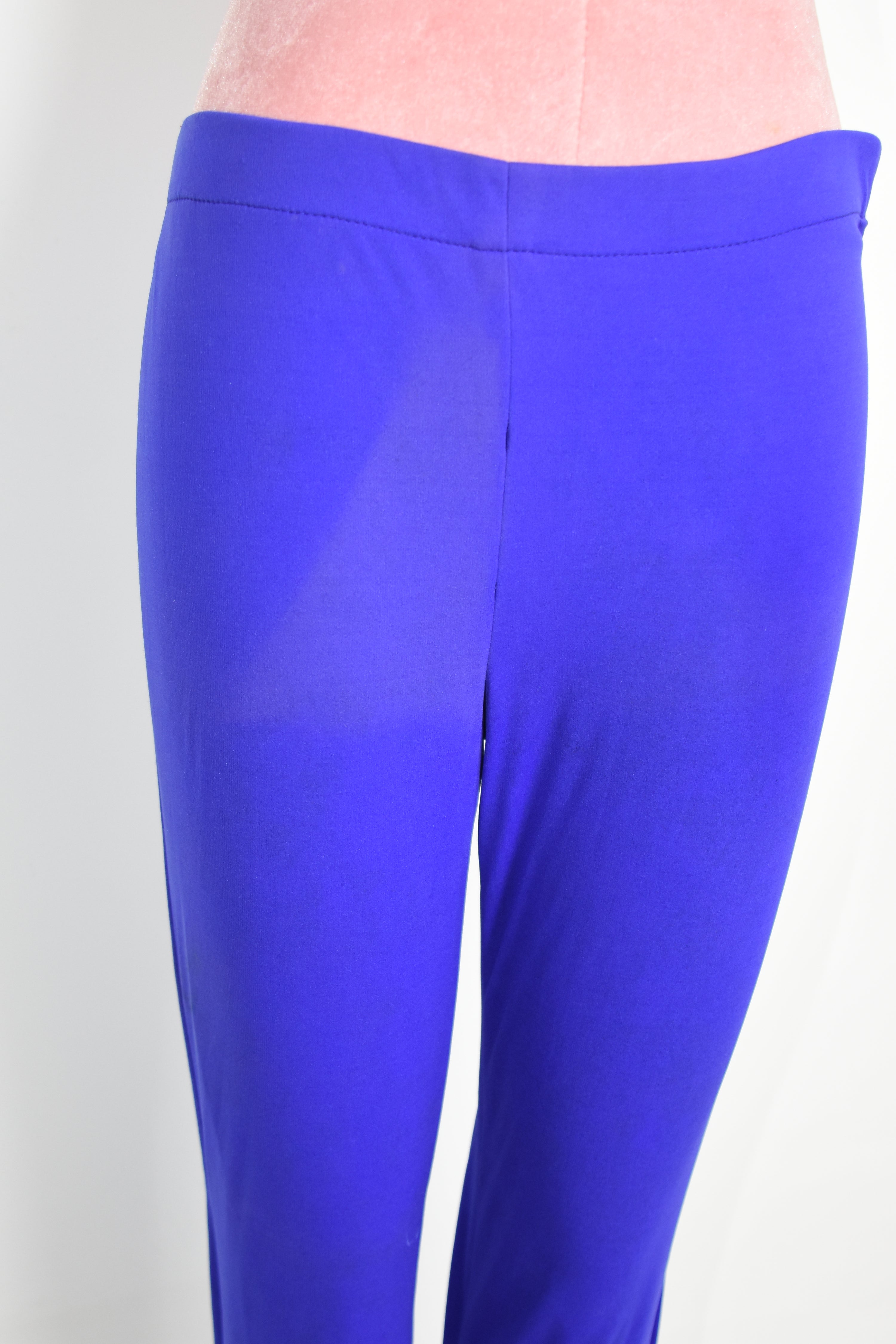 Walter Van Beirendonck “W&LT” Electric Blue Stretch Pants – 1990s Archive Piece
