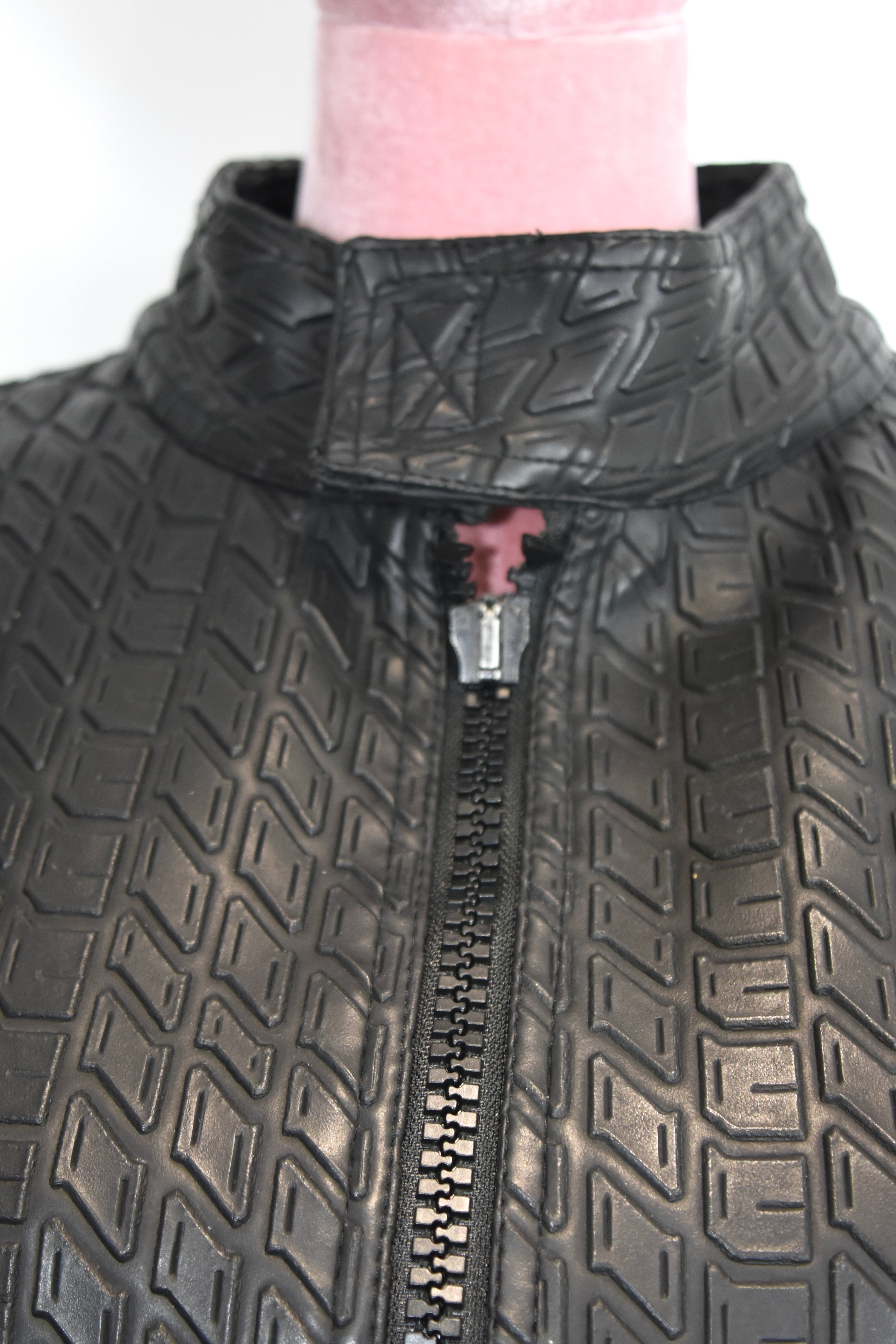 Moschino Vintage Tyre-Tread Quilted Jacket