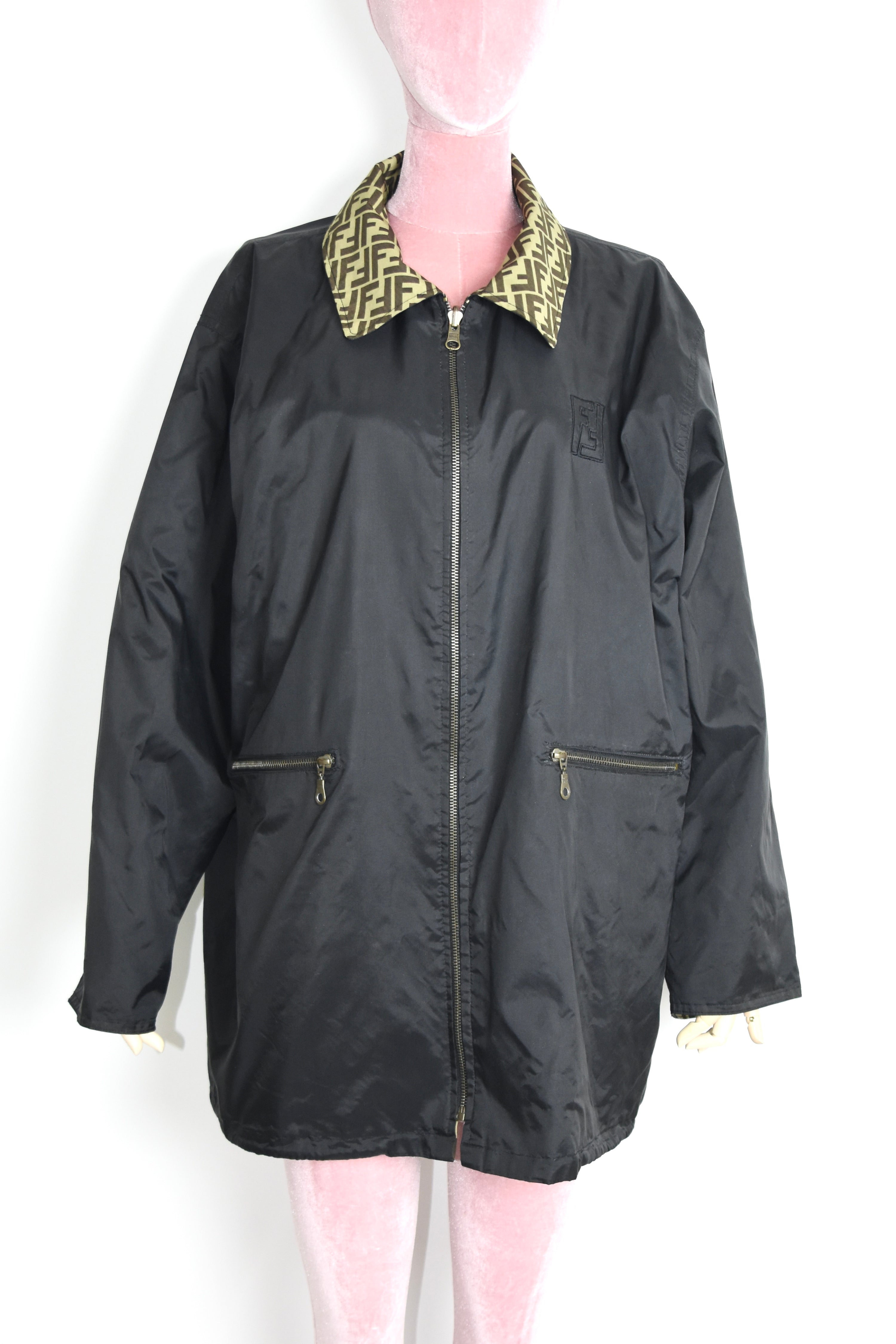 FENDI Reversible Monogram Windbreaker Jacket