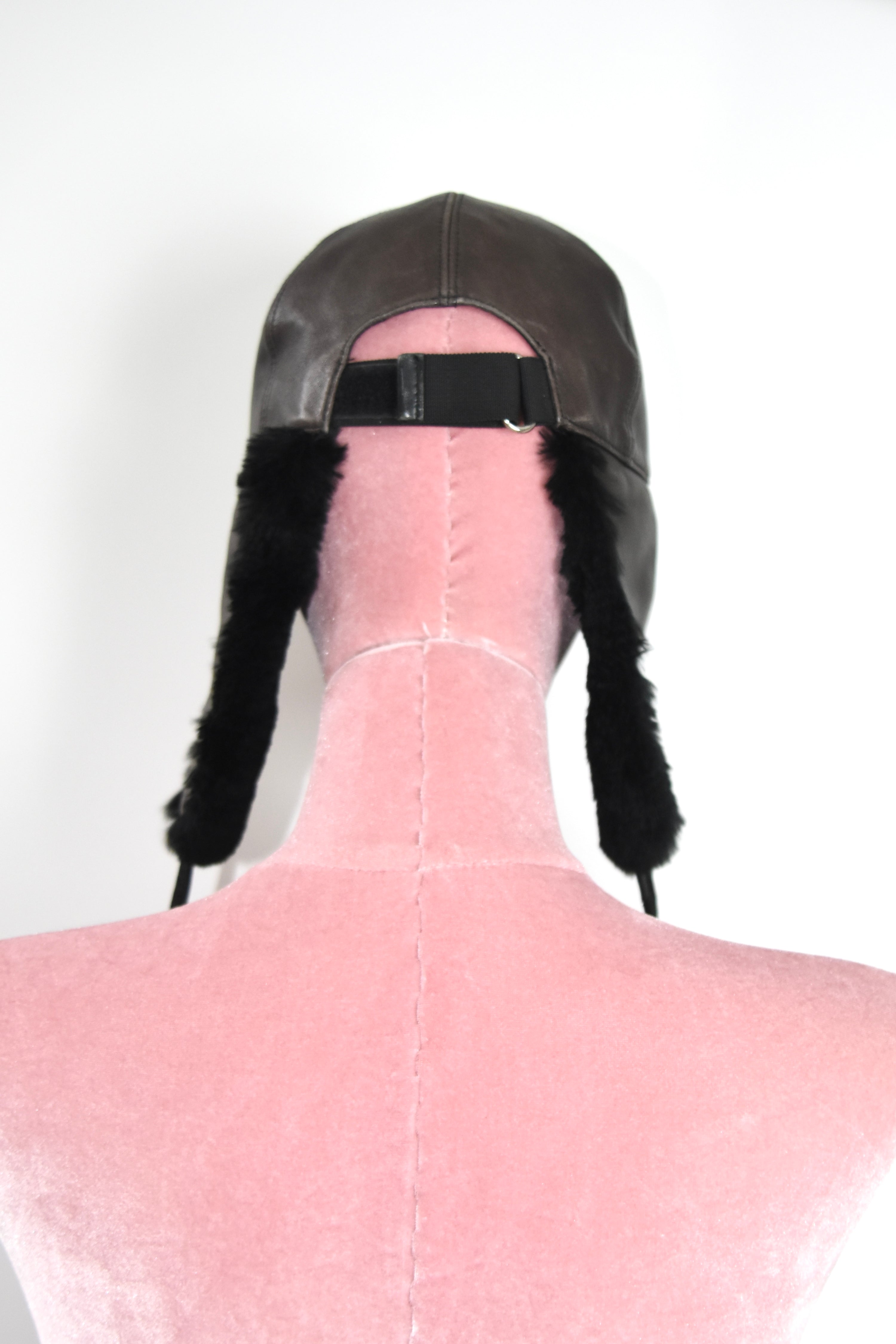 Gucci by Tom Ford Leather Ushanka Hat