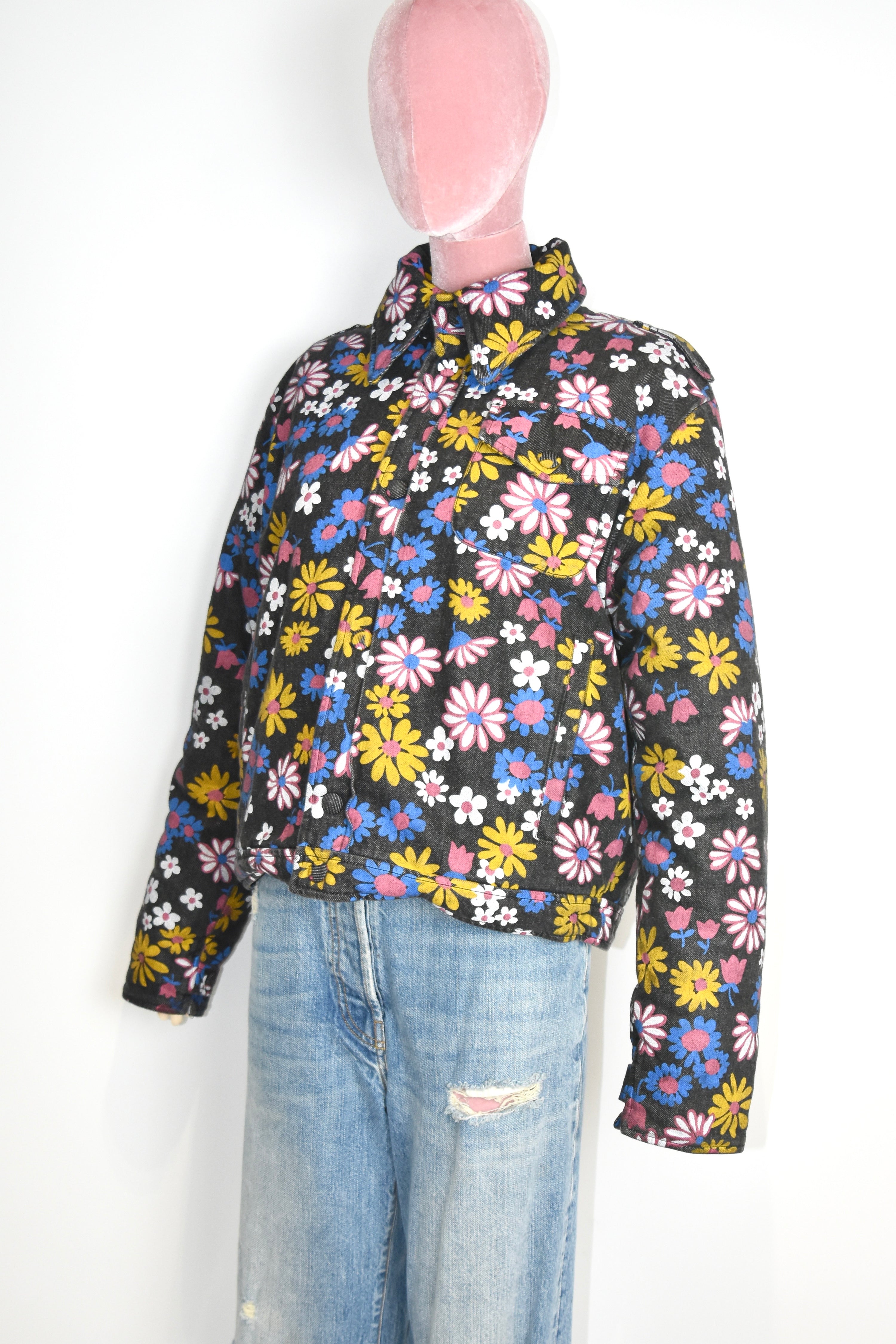 ERL Venice Beach Floral Print Padded Cotton Jacket – Unisex California Surf Style Coat
