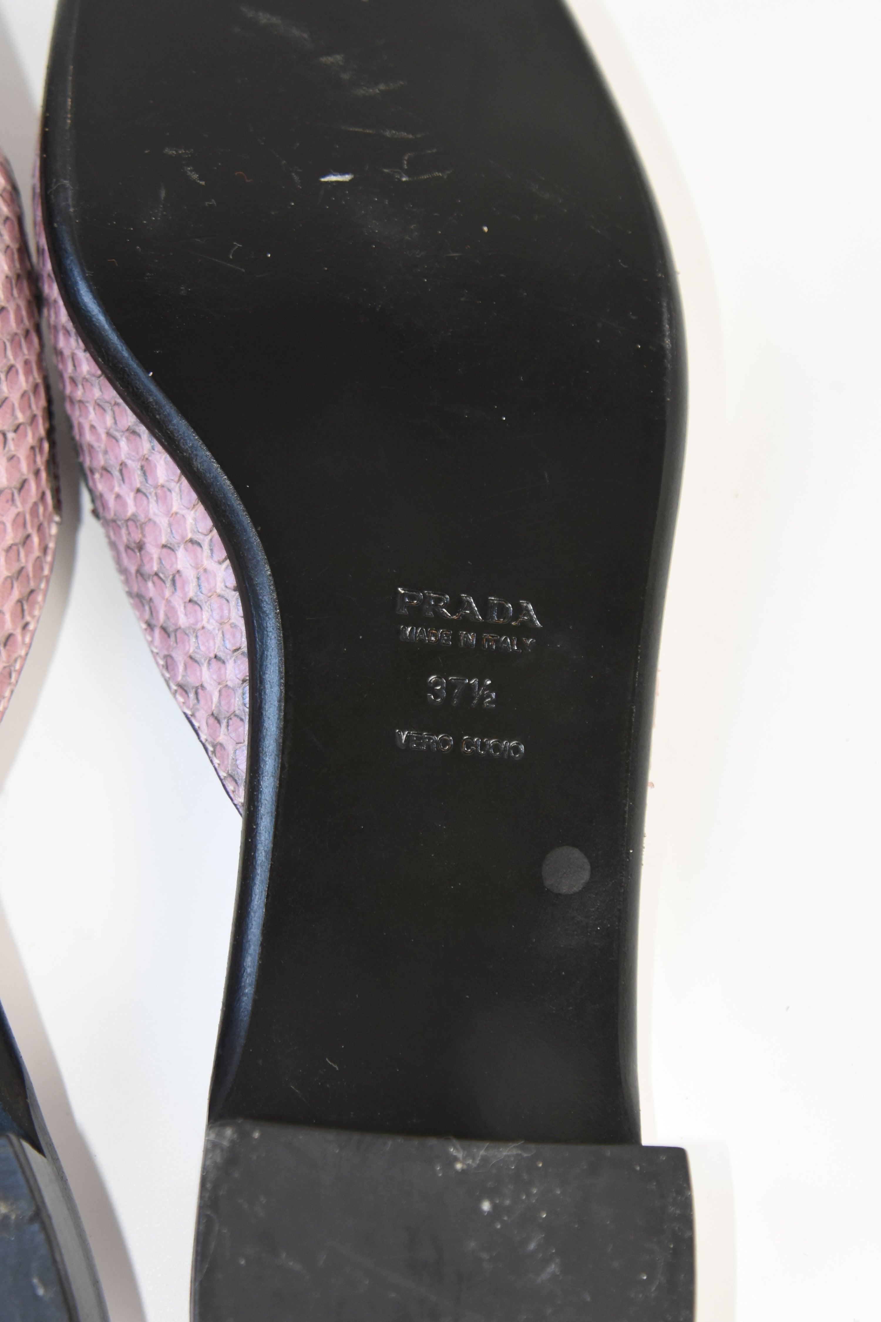 Prada Vintage Heart Icon Sandals in Purple